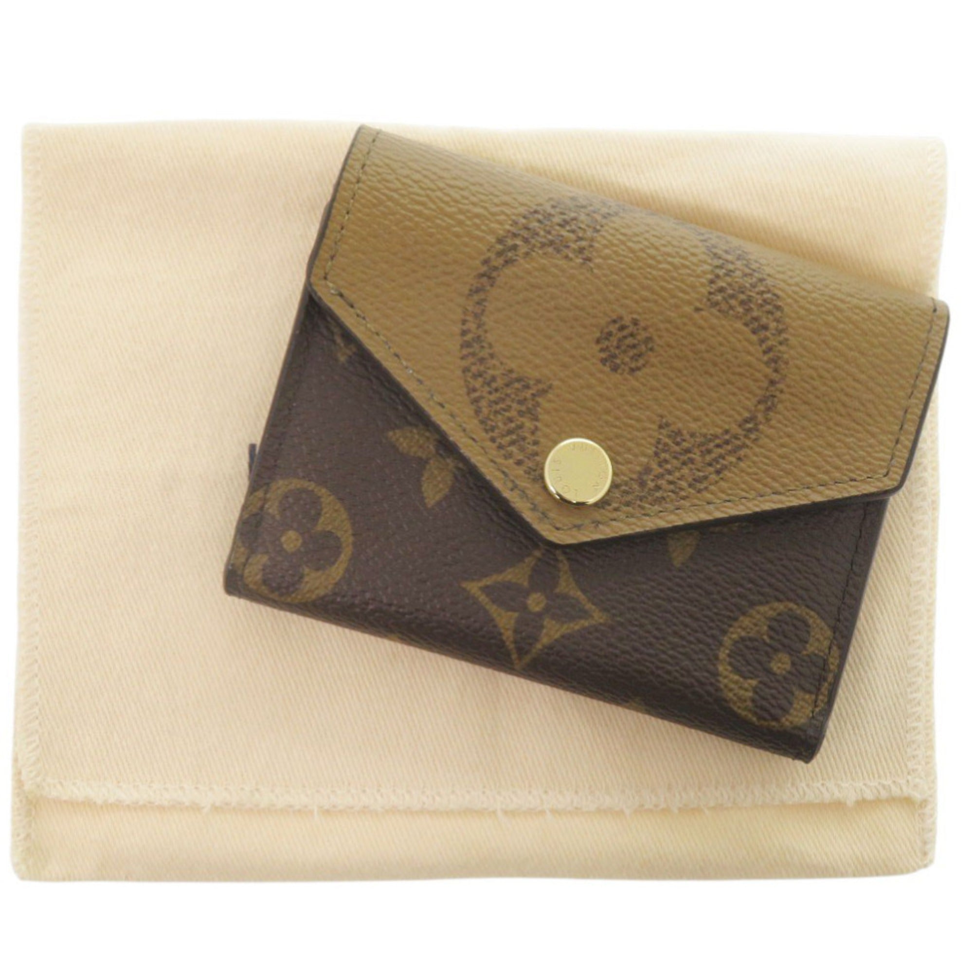 Louis Vuitton Brown Monogram Monogram Wallet (Tri-Fold) (Pre-Owned)