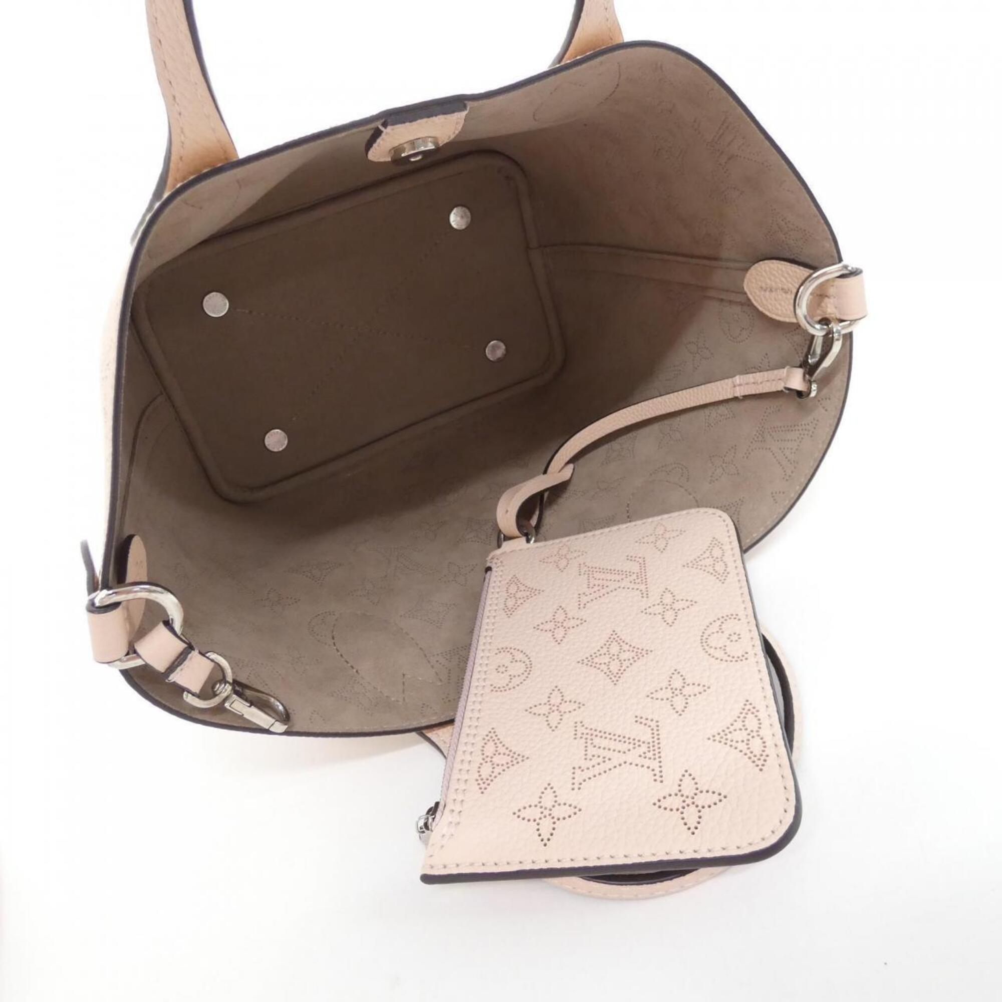 Louis Vuitton Beige Pink Blossom Rose Leather Handbag (Pre-Owned)