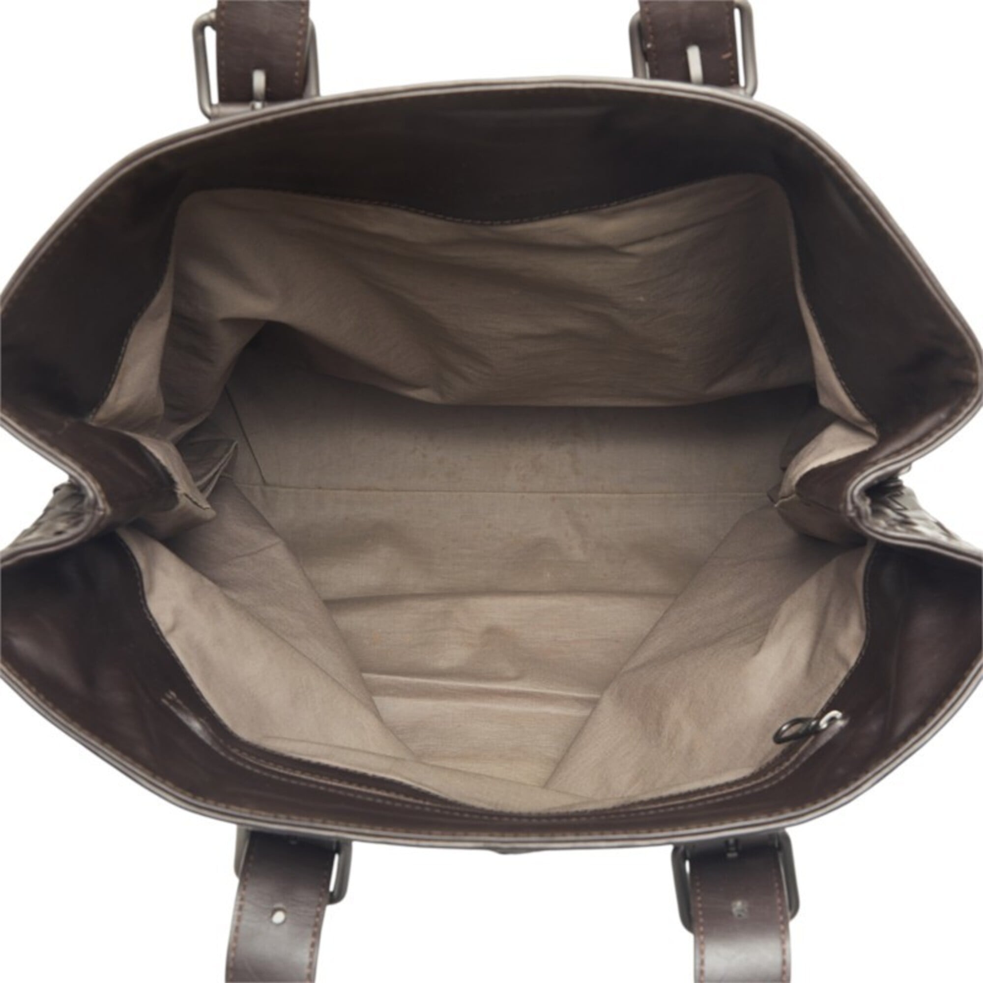 Bottega Veneta Dark Brown Leather Tote Bag (Pre-Owned)