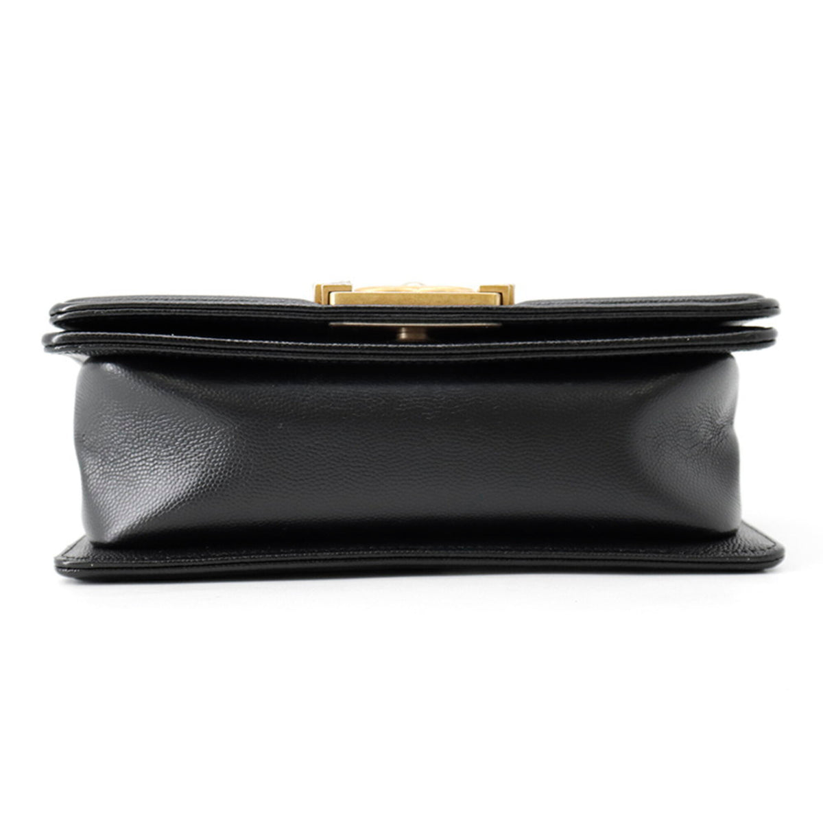 Chanel Matelasse Black Grained Calfskin Handbag Shoulder Bag (Pre-Owned)