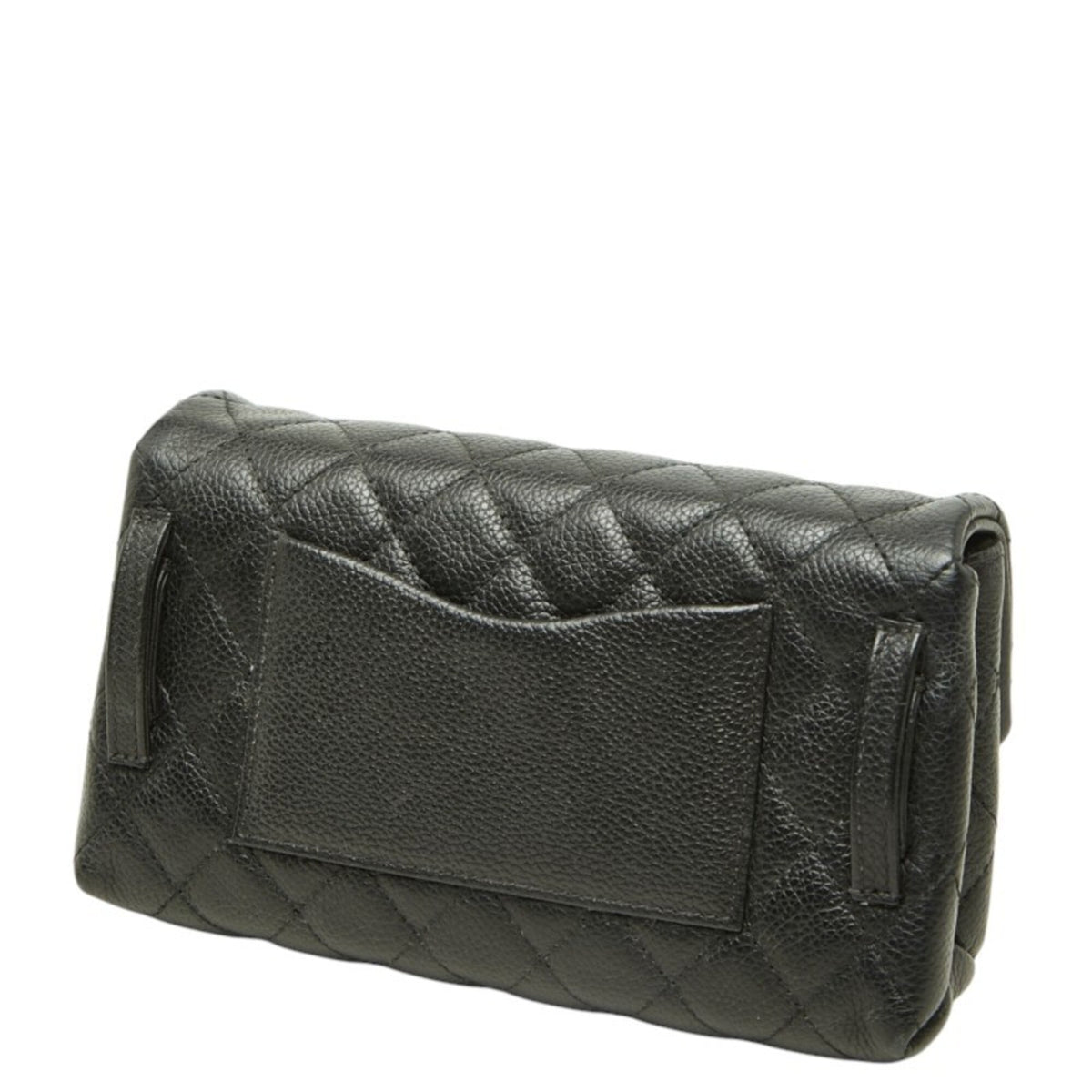 Chanel Black Leather Pouch (Pre-Owned)