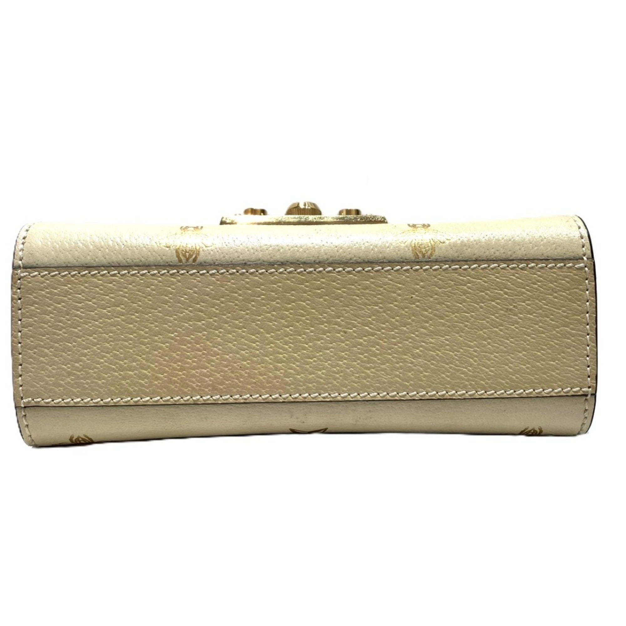Gucci Beige Leather Shoulder Bag (Pre-Owned)