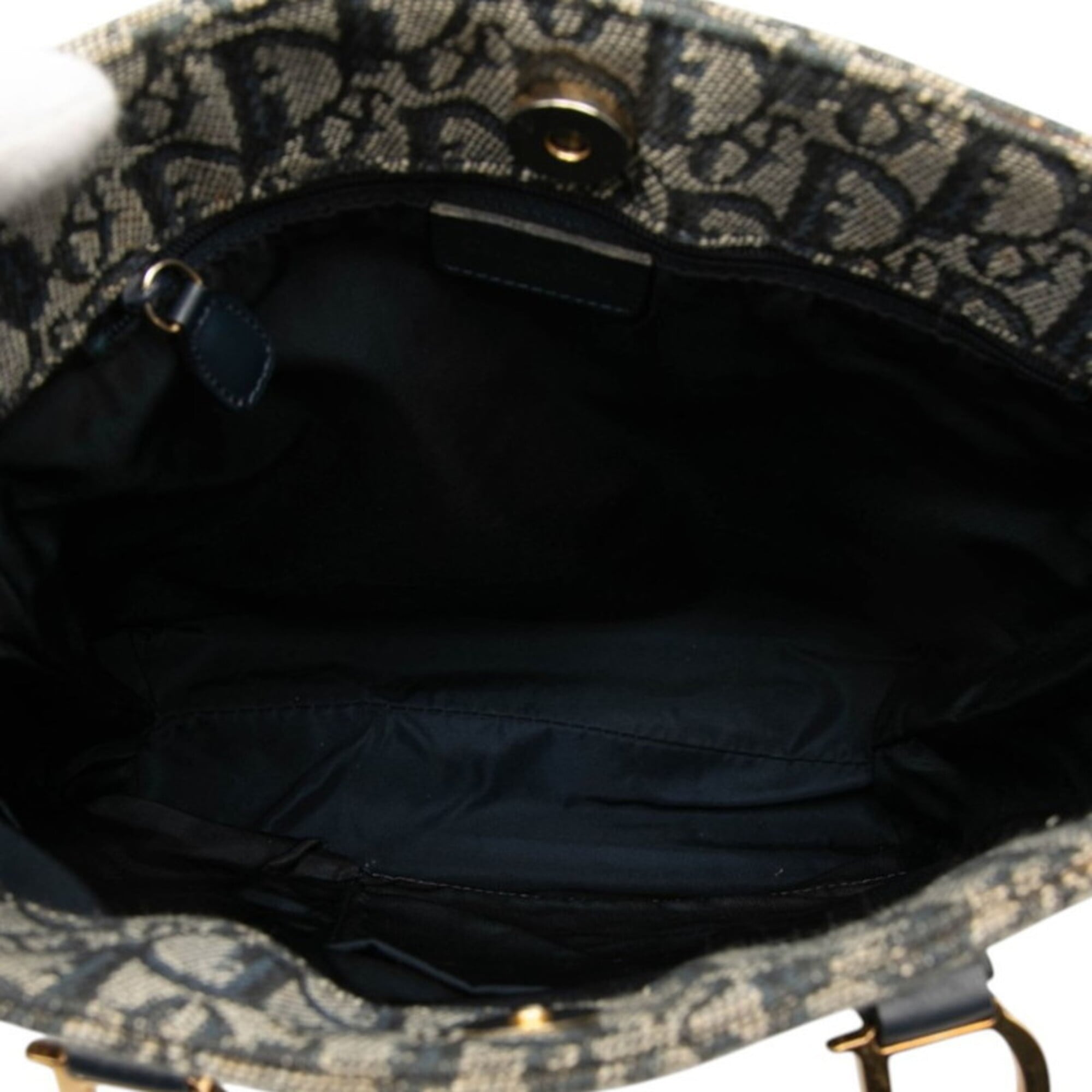 Christian Dior Navy Trotter Handbag (Pre-Owned)