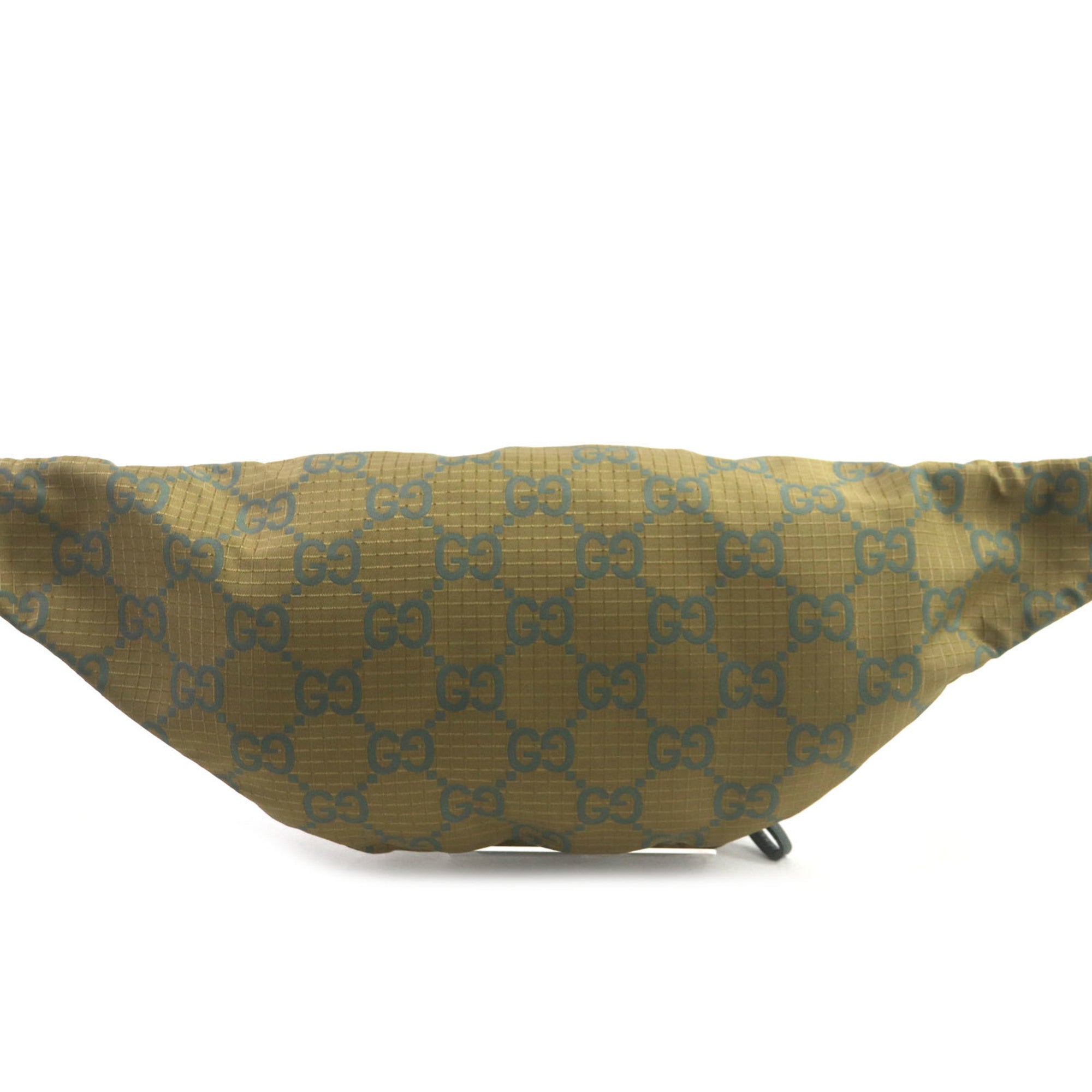 Gucci Khaki Nylon Leather Fanny Pack (Pre-Owned)
