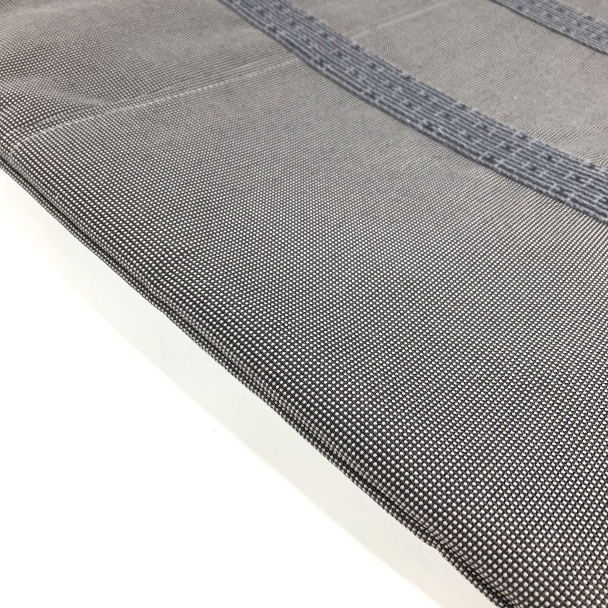 Hermes Her Line Gray Canvas Briefcase (Pre-Owned)