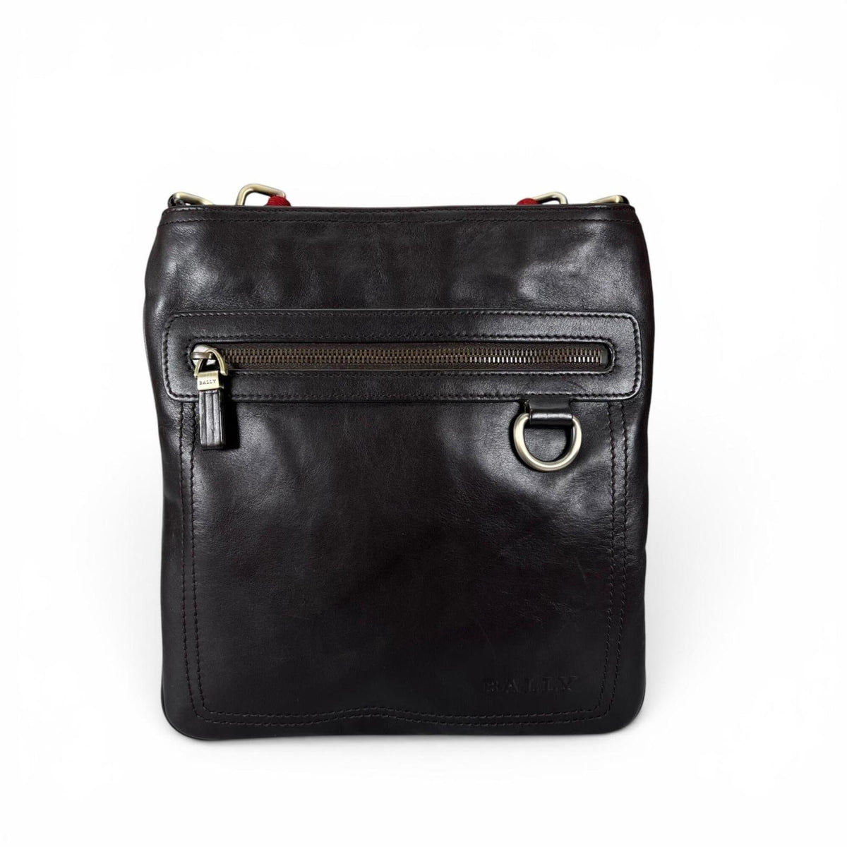Bally Dark Brown Leather Shoulder Bag (Pre-Owned)