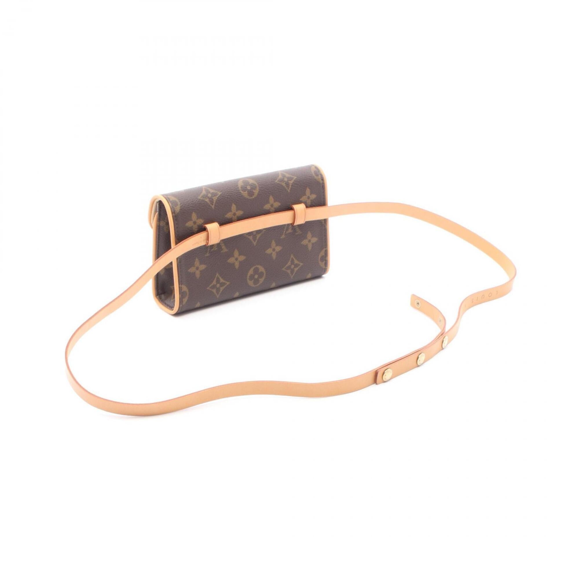 Louis Vuitton Brown Coated Canvas Monogram Leather Fanny Pack Handbag (Pre-Owned)