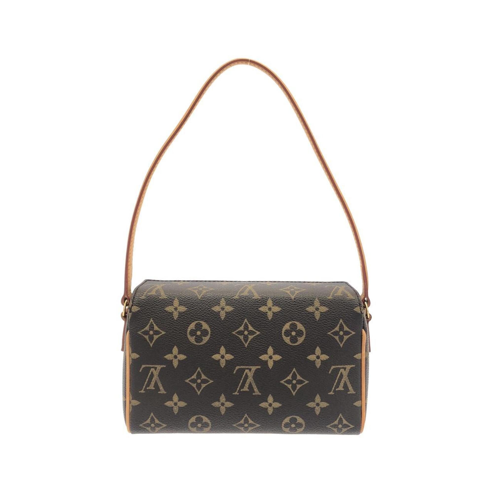 Louis Vuitton Monogram Marron Coated Canvas Handbag (Pre-Owned)