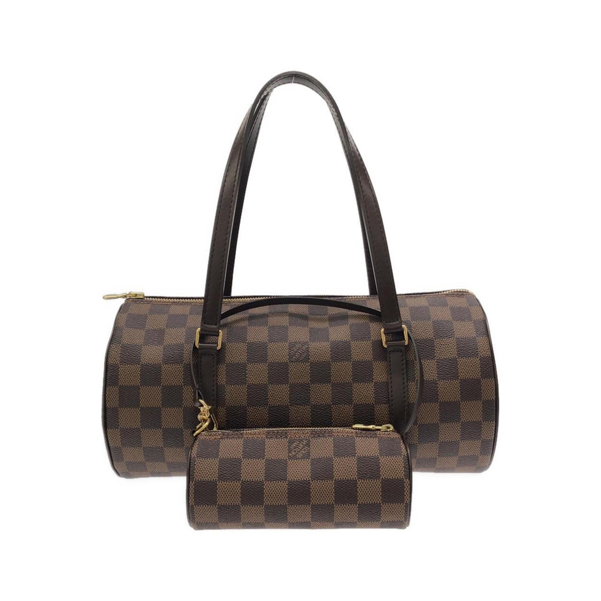 Louis Vuitton Ebene Coated Canvas Handbag Pouch (Pre-Owned)