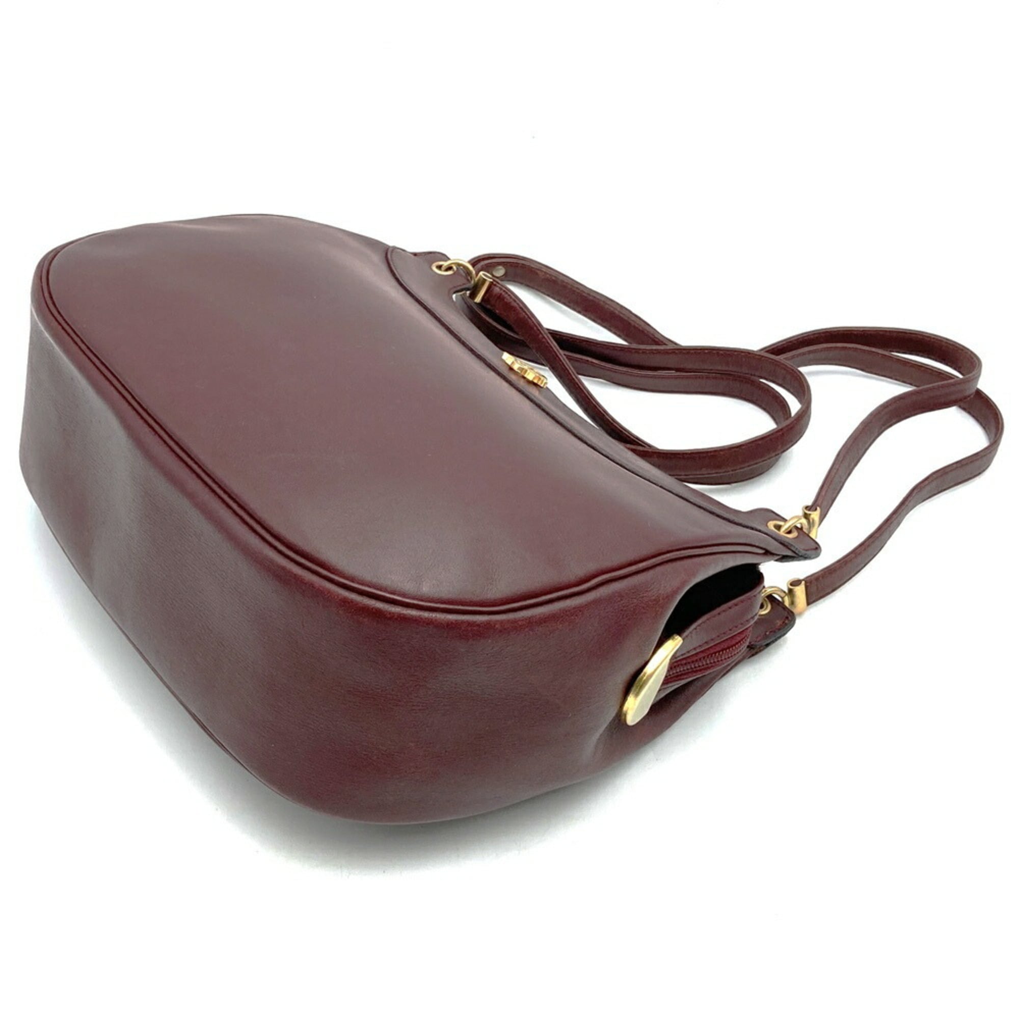 Christian Dior Red Color Leather Shoulder Bag (Pre-Owned)