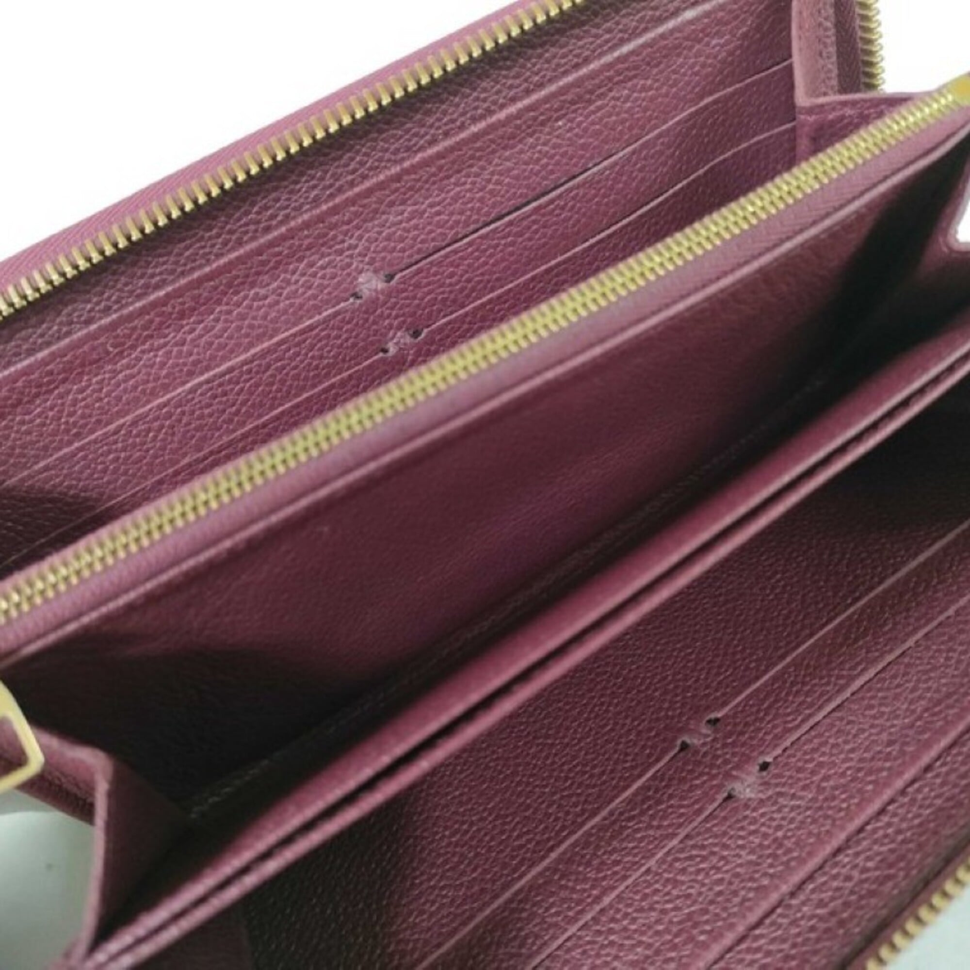 Louis Vuitton Monogram Empreinte Purple Raisin Monogram Empreinte Long Wallet (Bi-Fold) (Pre-Owned)