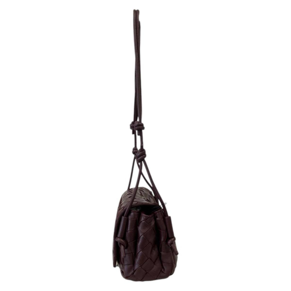 Bottega Veneta Bordeaux Leather Shoulder Bag (Pre-Owned)