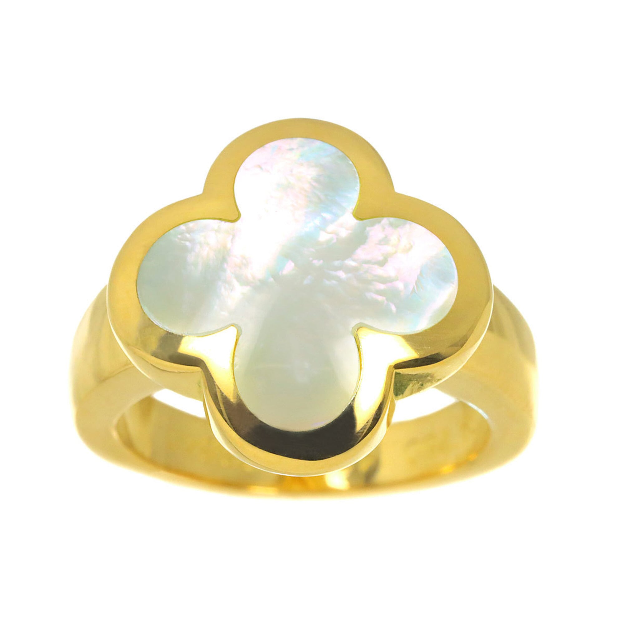 Van Cleef & Arpels Yellow Gold (18K) Shell Band Ring (Pre-Owned)