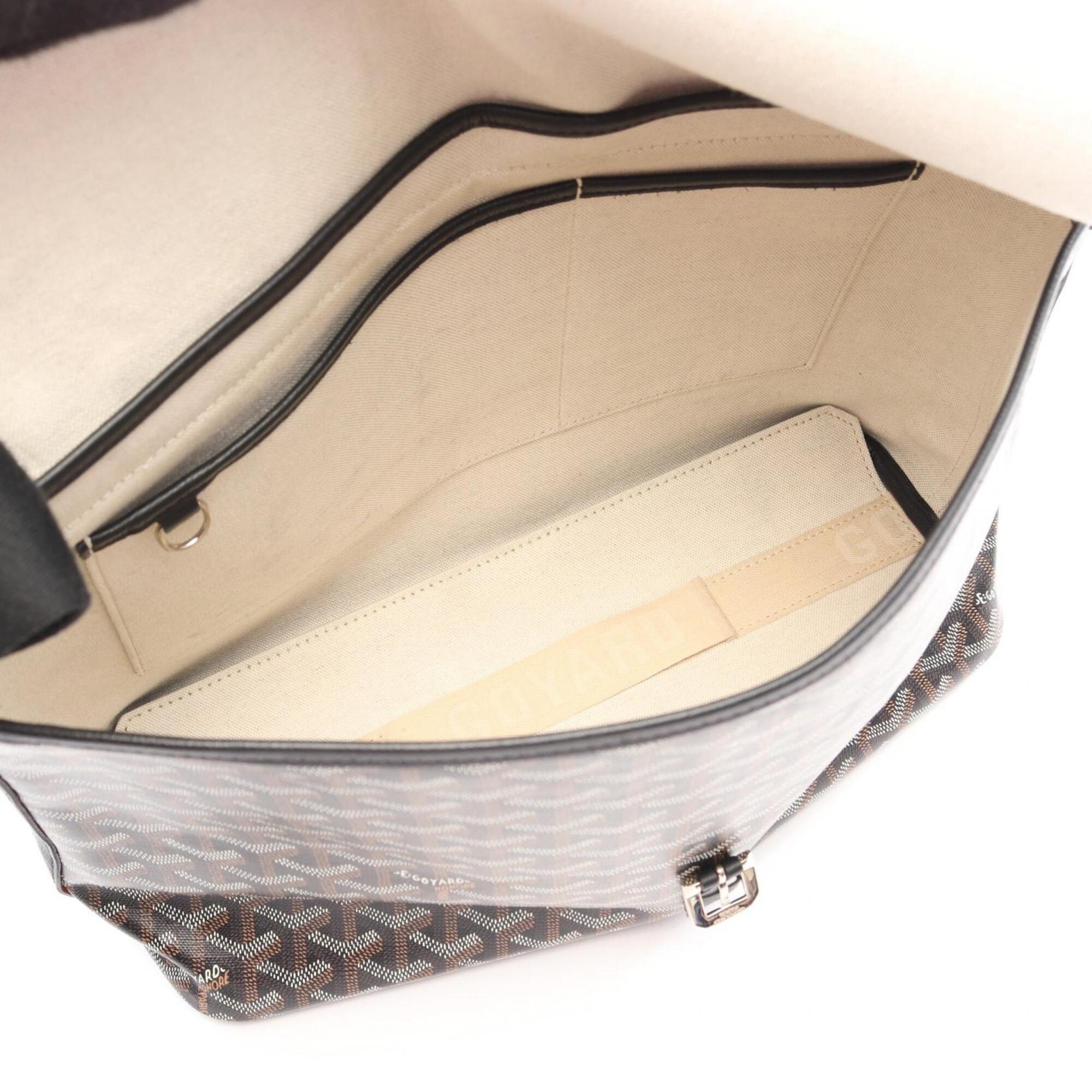 Goyard Black Multi-Color Coated Canvas Pvc Leather Handbag Shoulder Bag (Pre-Owned)
