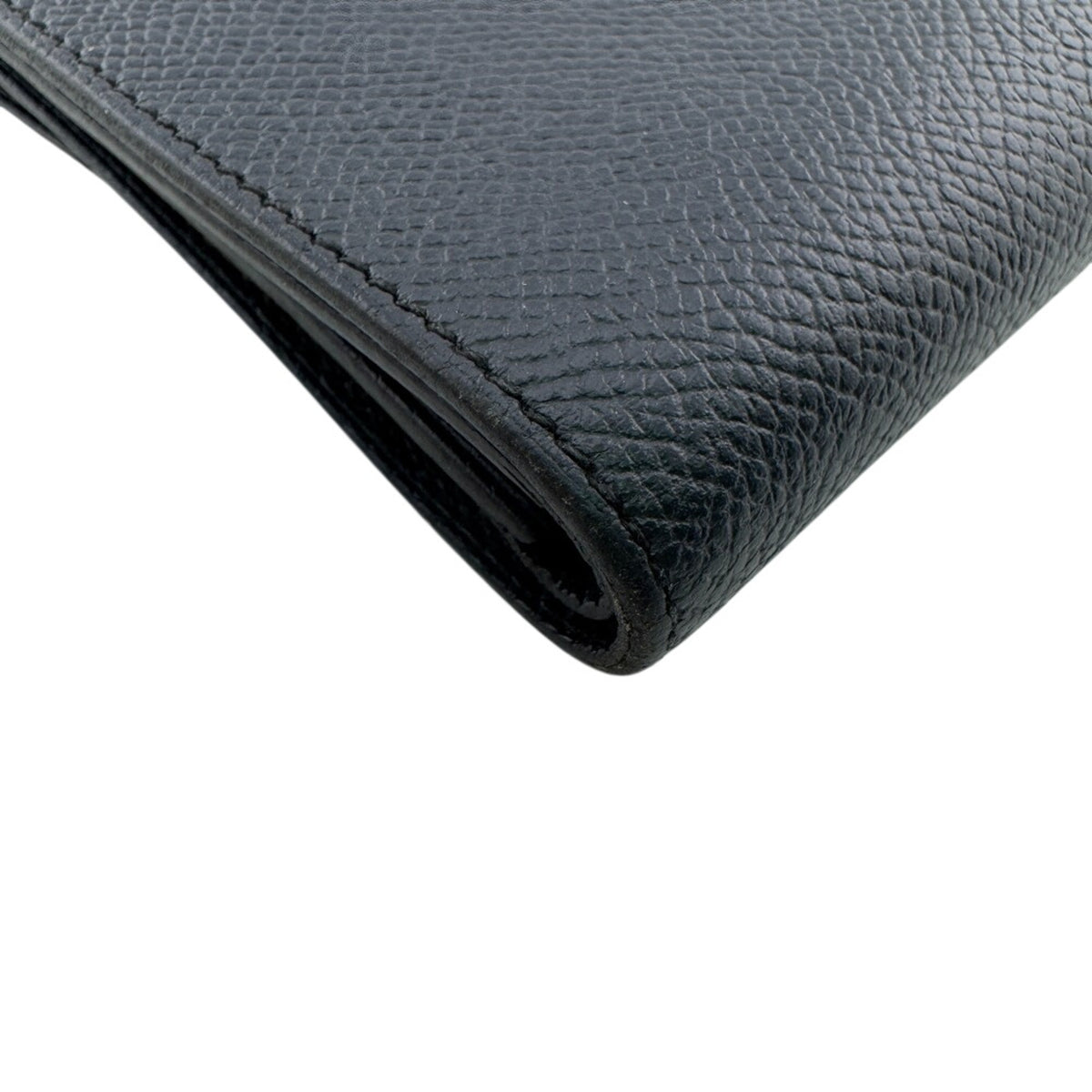 Hermes Blue Indigo Epsom Leather Wallet (Tri-Fold) (Pre-Owned)