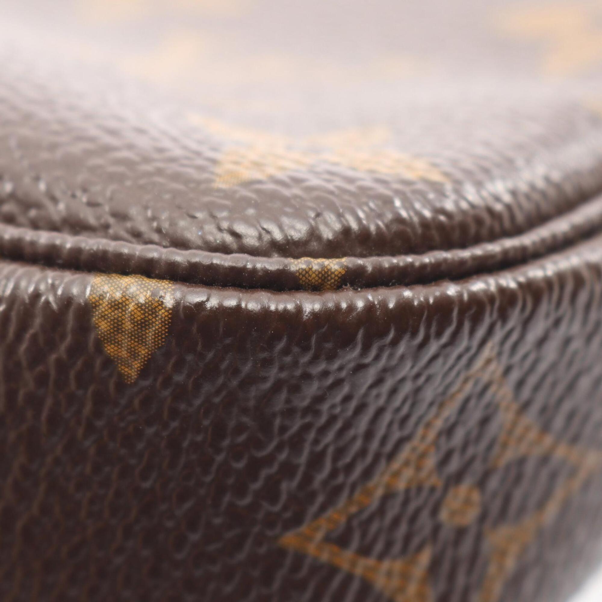 Louis Vuitton Brown Multi-Color Monogram Coated Canvas Leather Handbag Pochette (Pre-Owned)