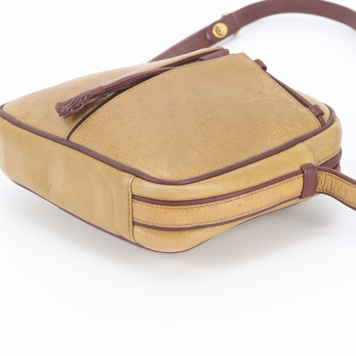 Cartier Brown Leather Crossbody Bag Shoulder Bag (Pre-Owned)
