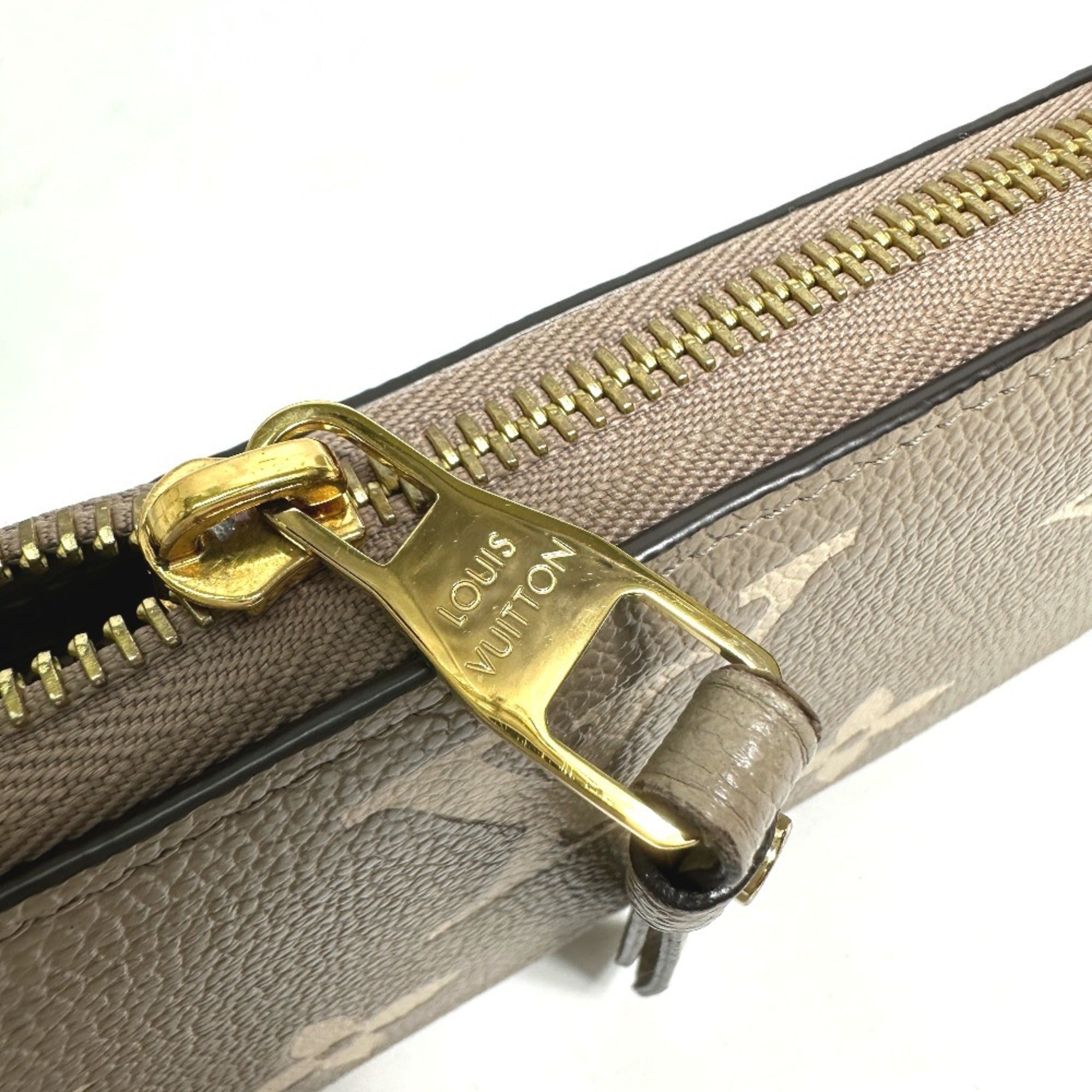 Louis Vuitton Monogram Empreinte Beige Tourterelle Monogram Empreinte Long Wallet (Bi-Fold) (Pre-Owned)
