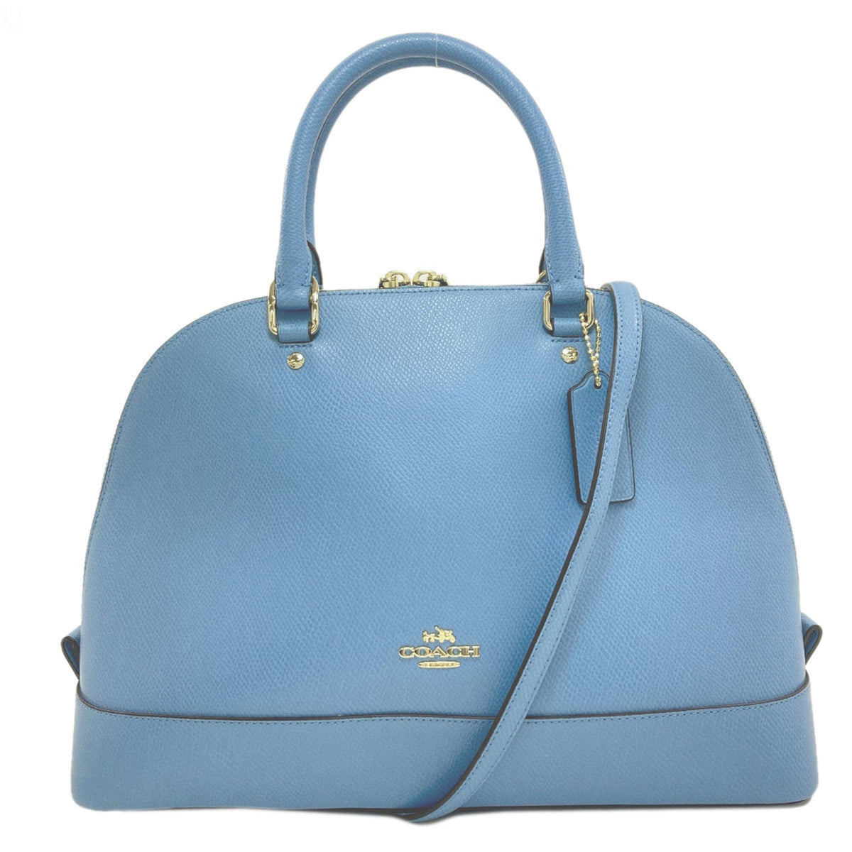 Coach Blue Leather Handbag (Pre-Owned)