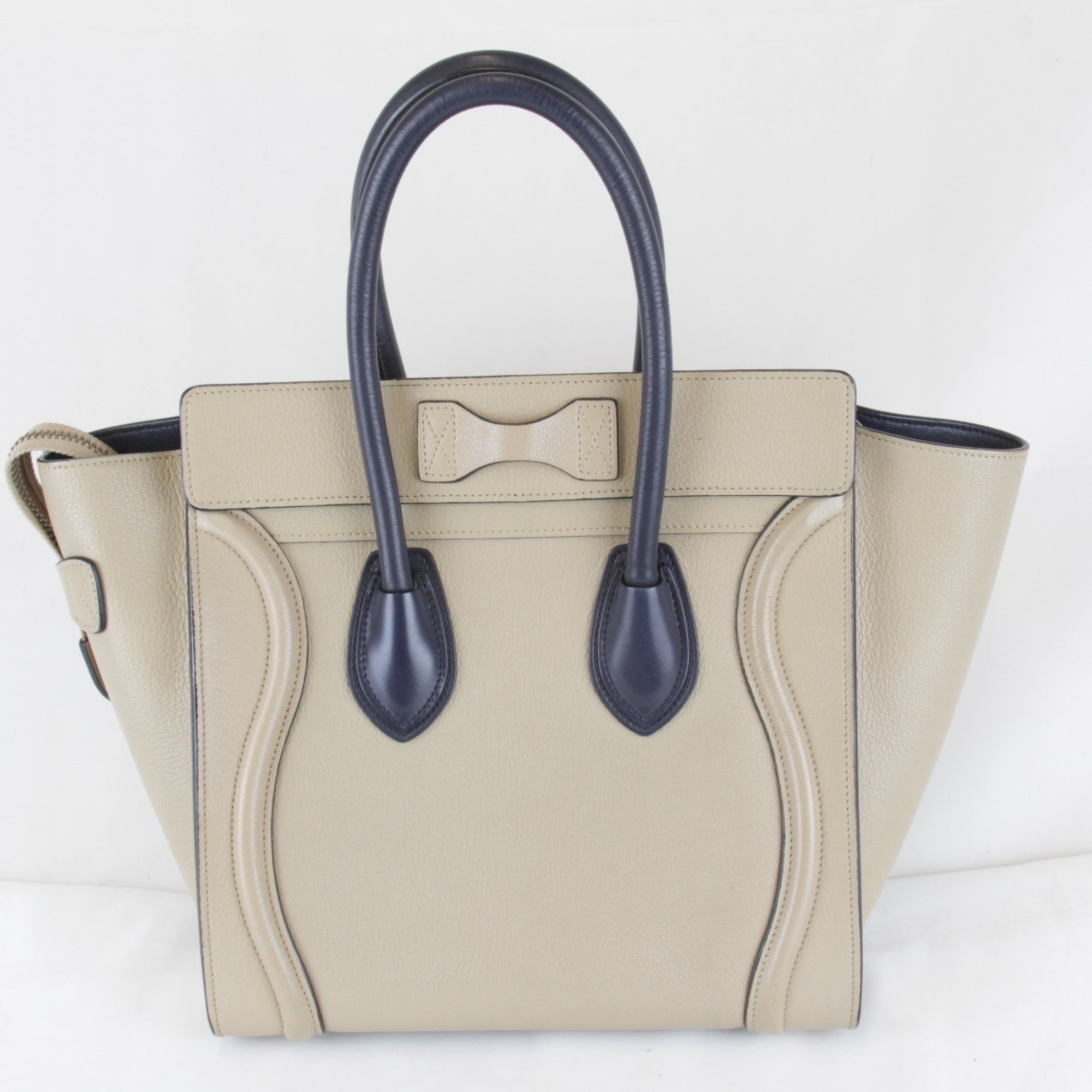 Celine Beige Leather Tote Bag (Pre-Owned)