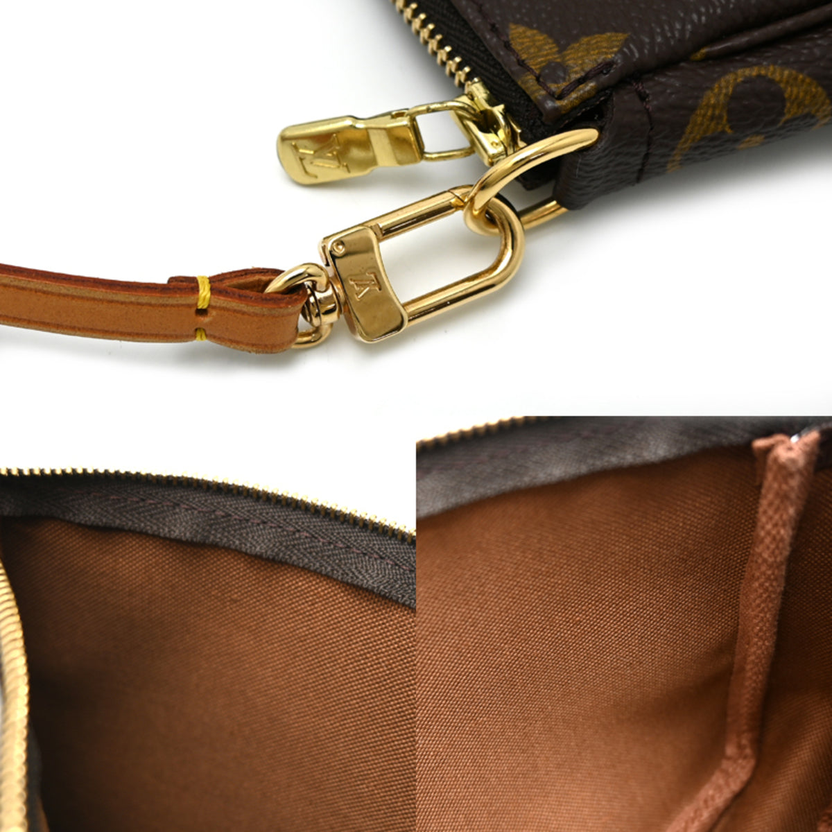 Louis Vuitton Brown Monogram Pochette Shoulder Bag (Pre-Owned)