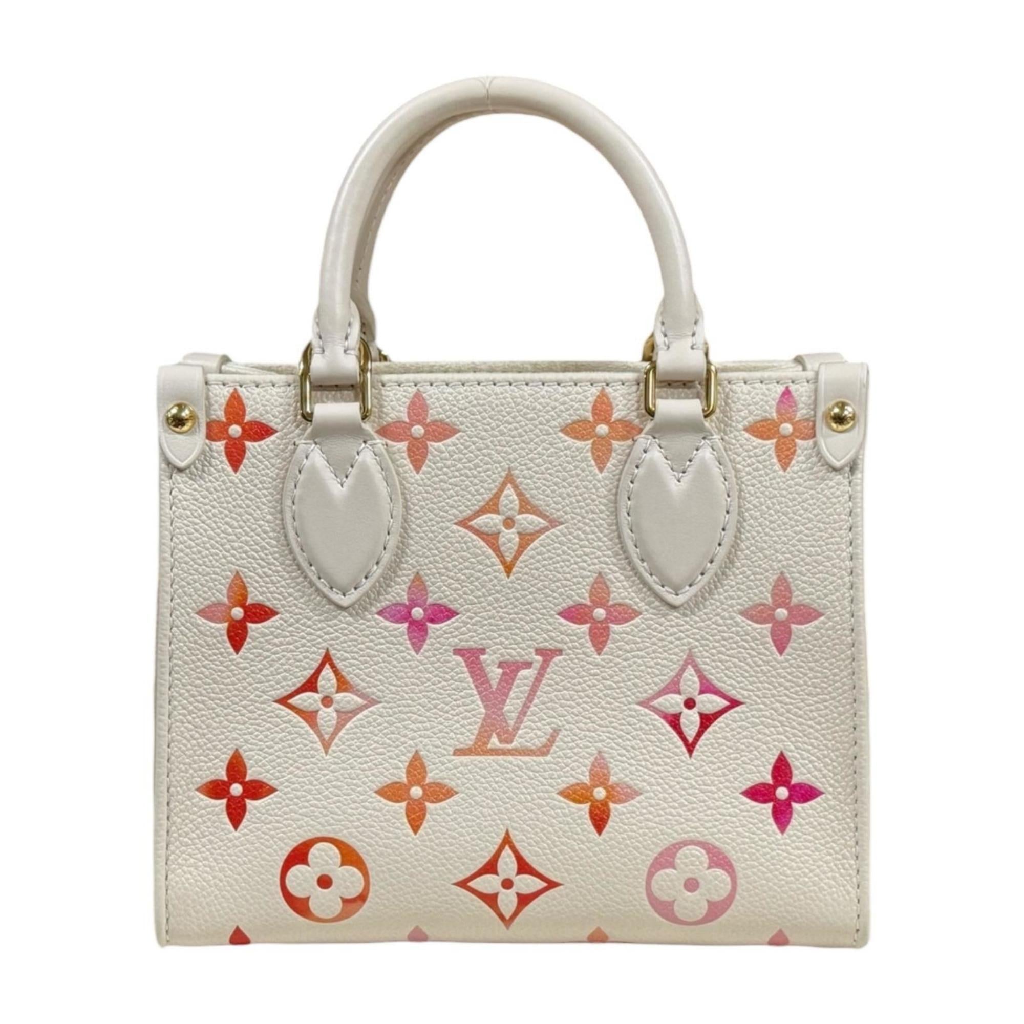 Louis Vuitton Orange Pink White Monogram Empreinte Shoulder Bag (Pre-Owned)