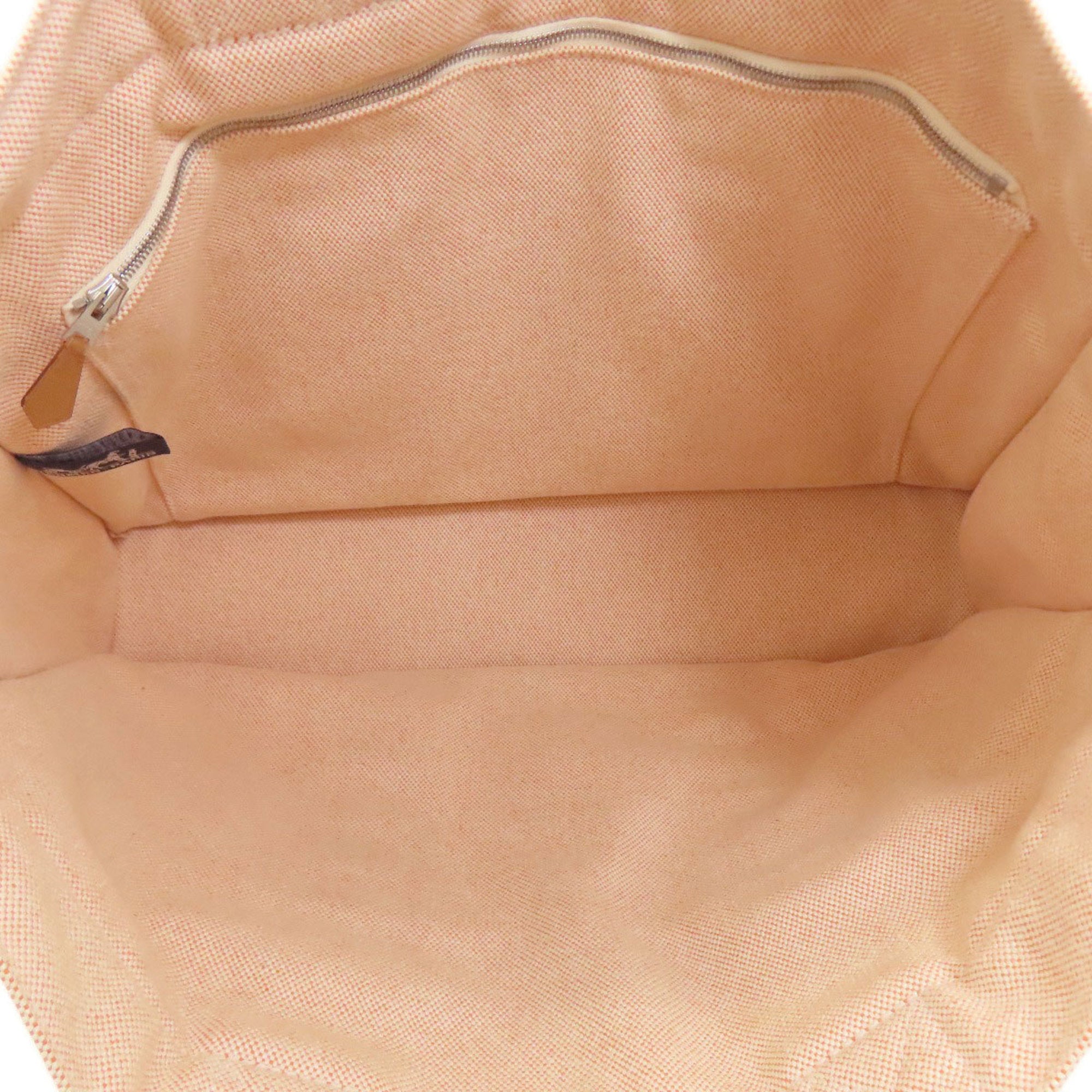 Hermes Orange Canvas Handbag (Pre-Owned)