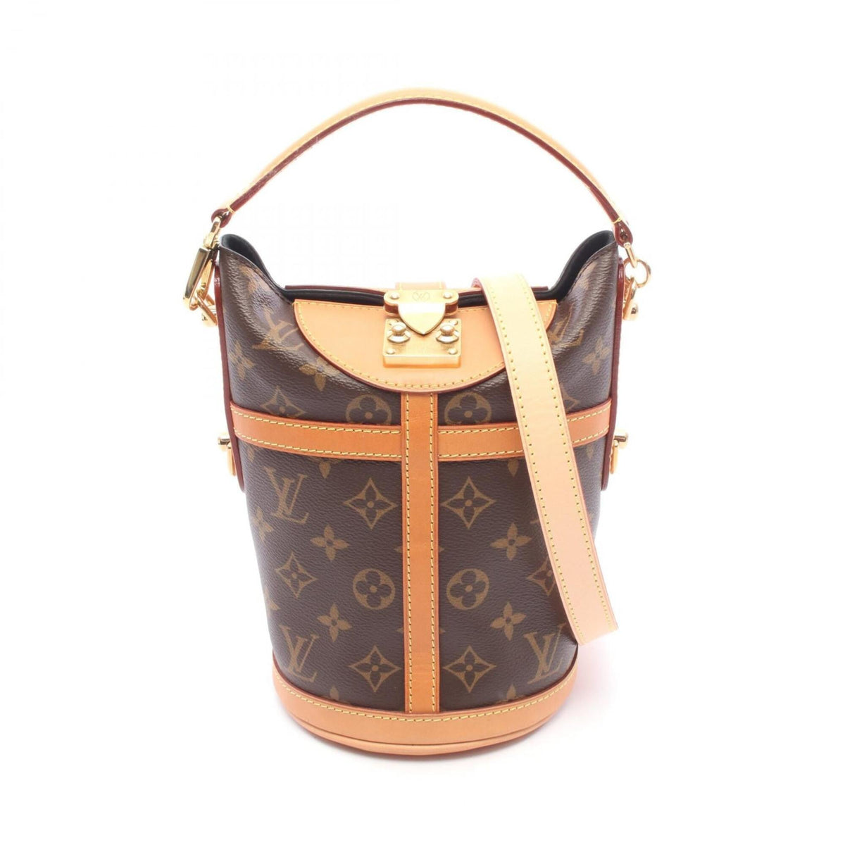 Louis Vuitton Brown Monogram Pvc Coated Canvas Leather Handbag (Pre-Owned)