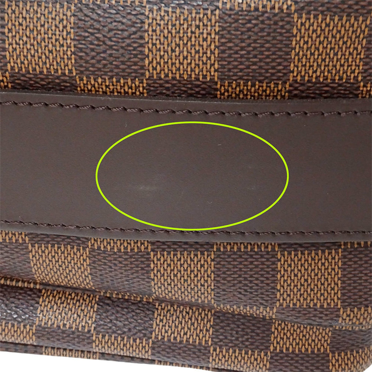 Louis Vuitton Brown Galle Damier Canvas Handbag Shoulder Bag (Pre-Owned)