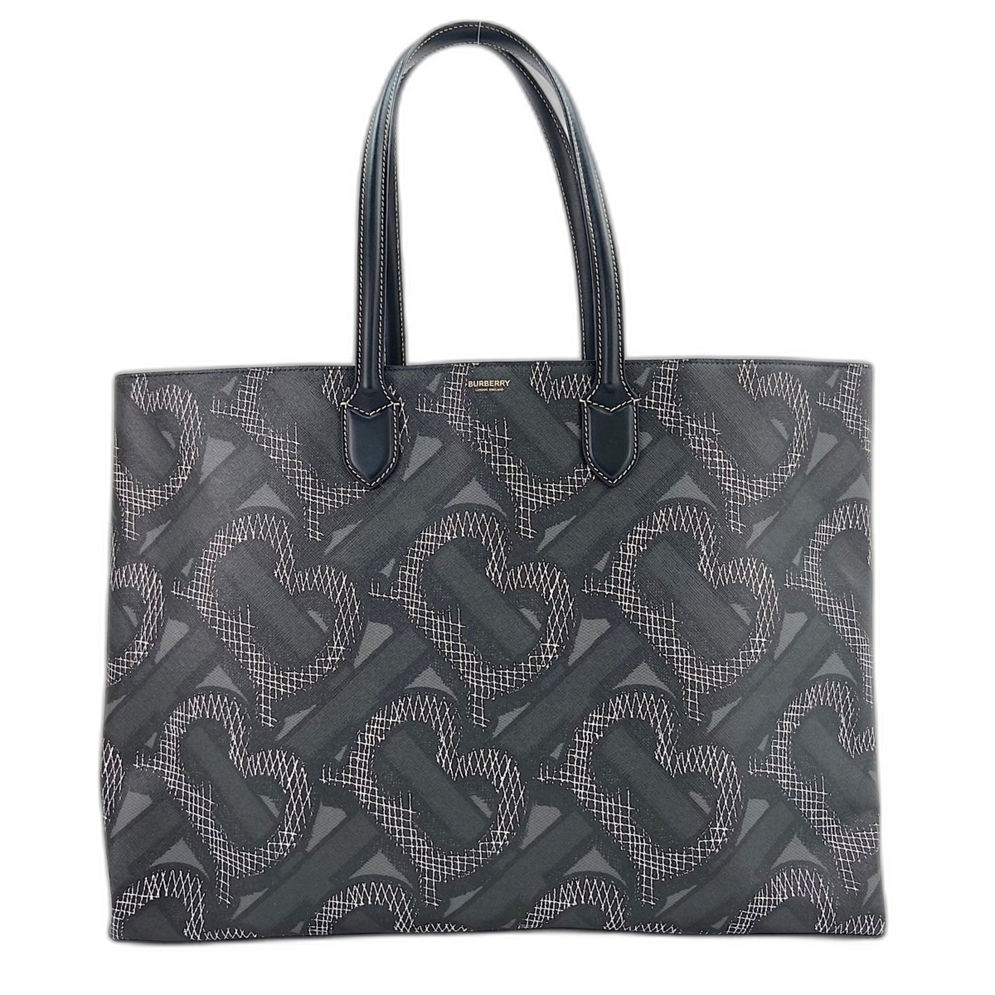 Burberry Black Pvc Tote Bag (Pre-Owned)