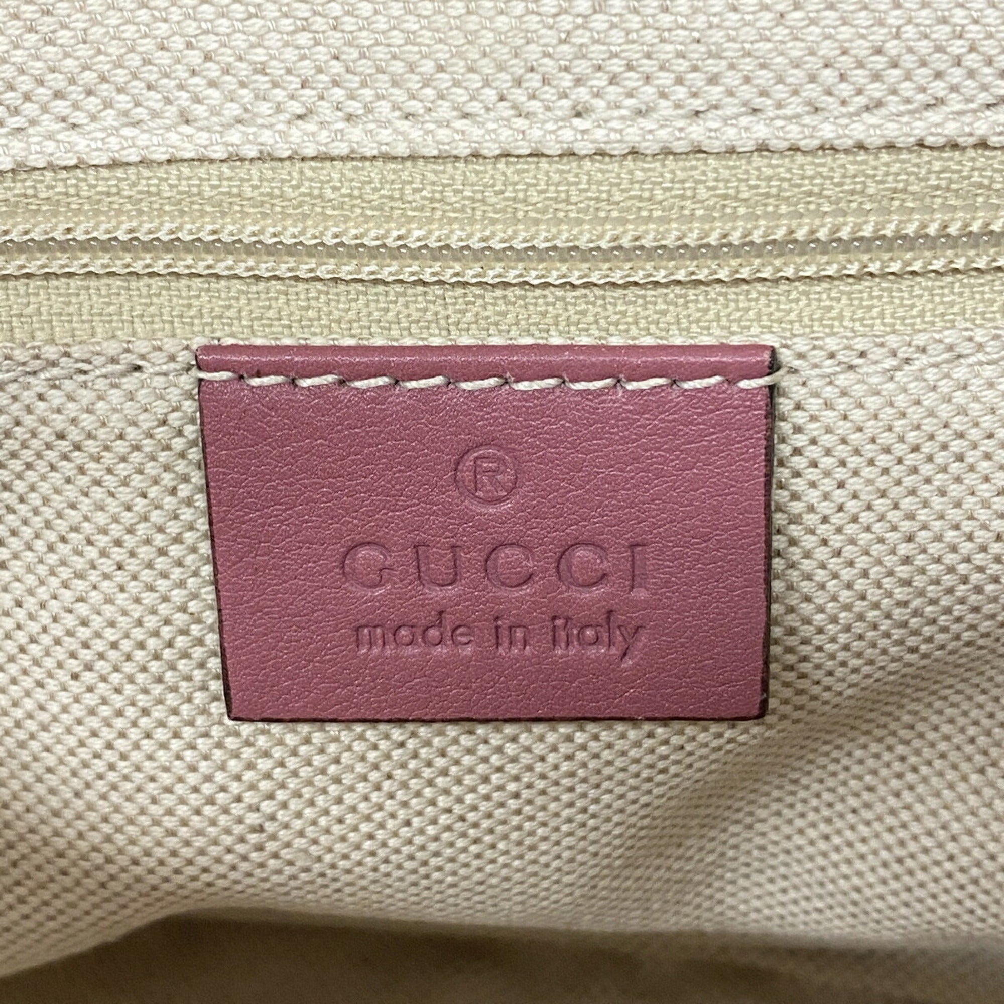 Gucci Pink Leather Shoulder Bag (Pre-Owned)