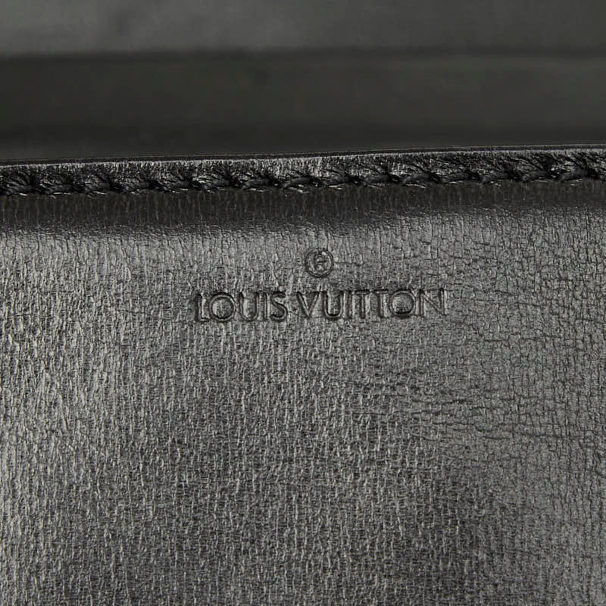 Louis Vuitton Black Noir Leather Handbag Shoulder Bag (Pre-Owned)