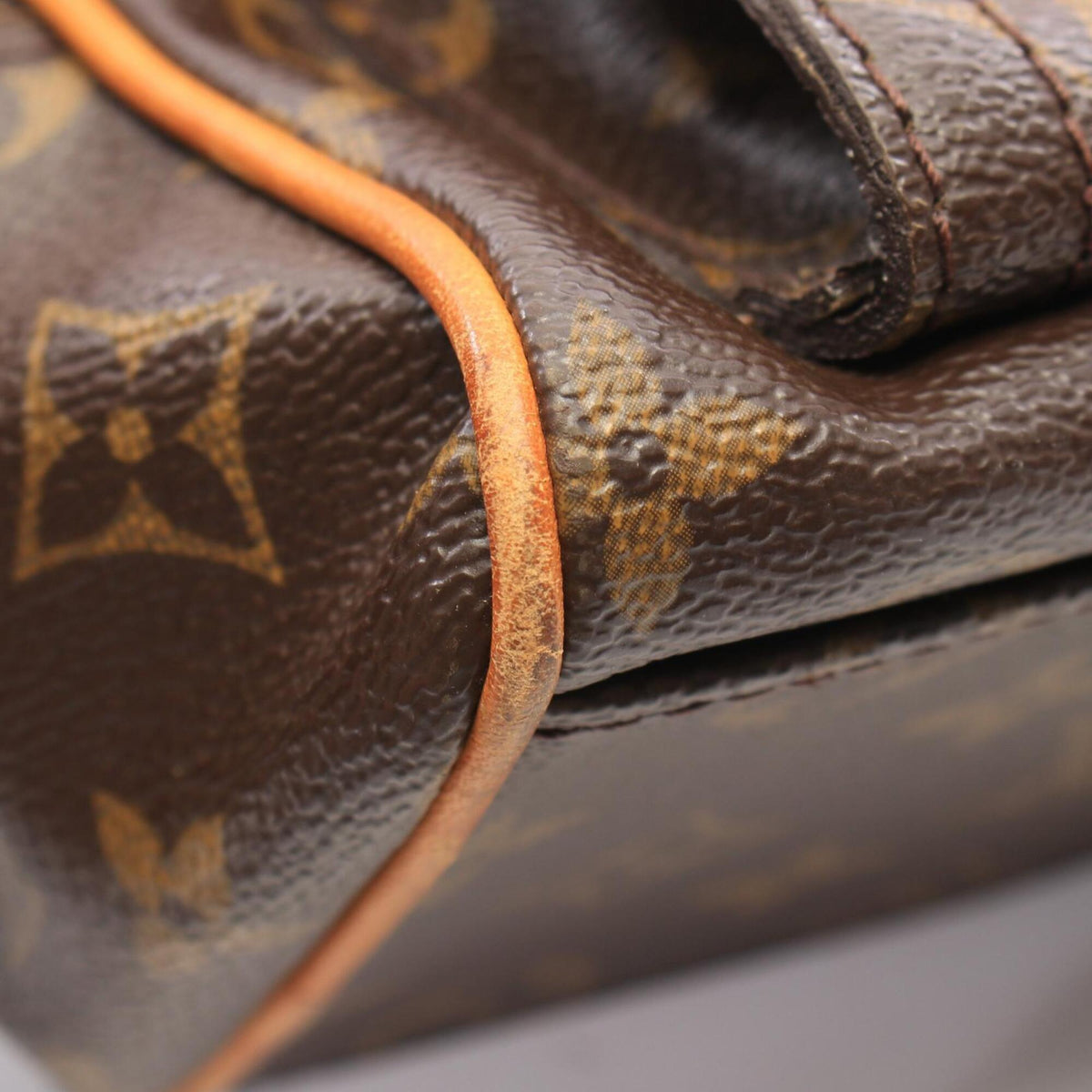 Louis Vuitton Brown Monogram Coated Canvas Leather Handbag (Pre-Owned)