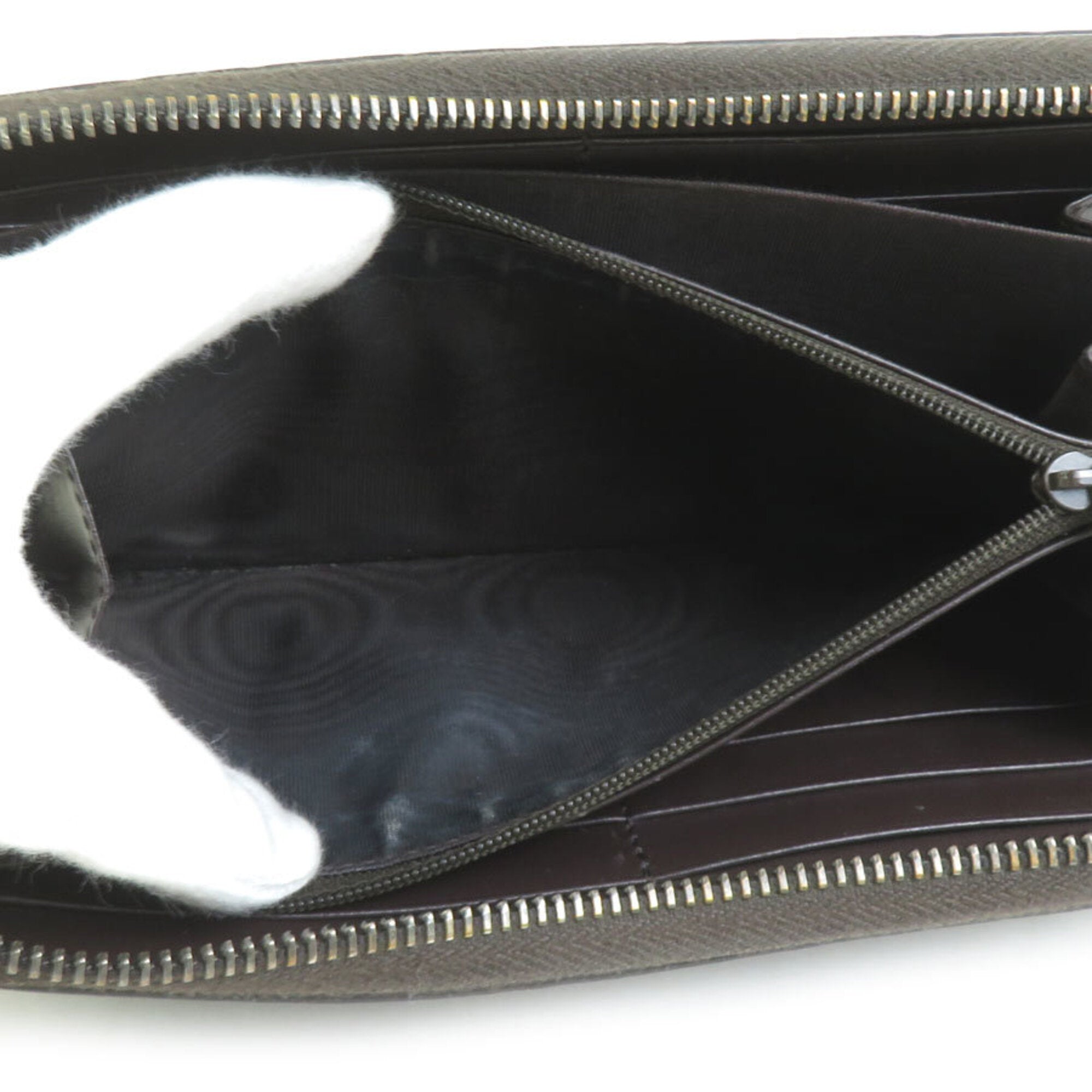 Gucci Dark Brown Leather Long Wallet (Bi-Fold) (Pre-Owned)