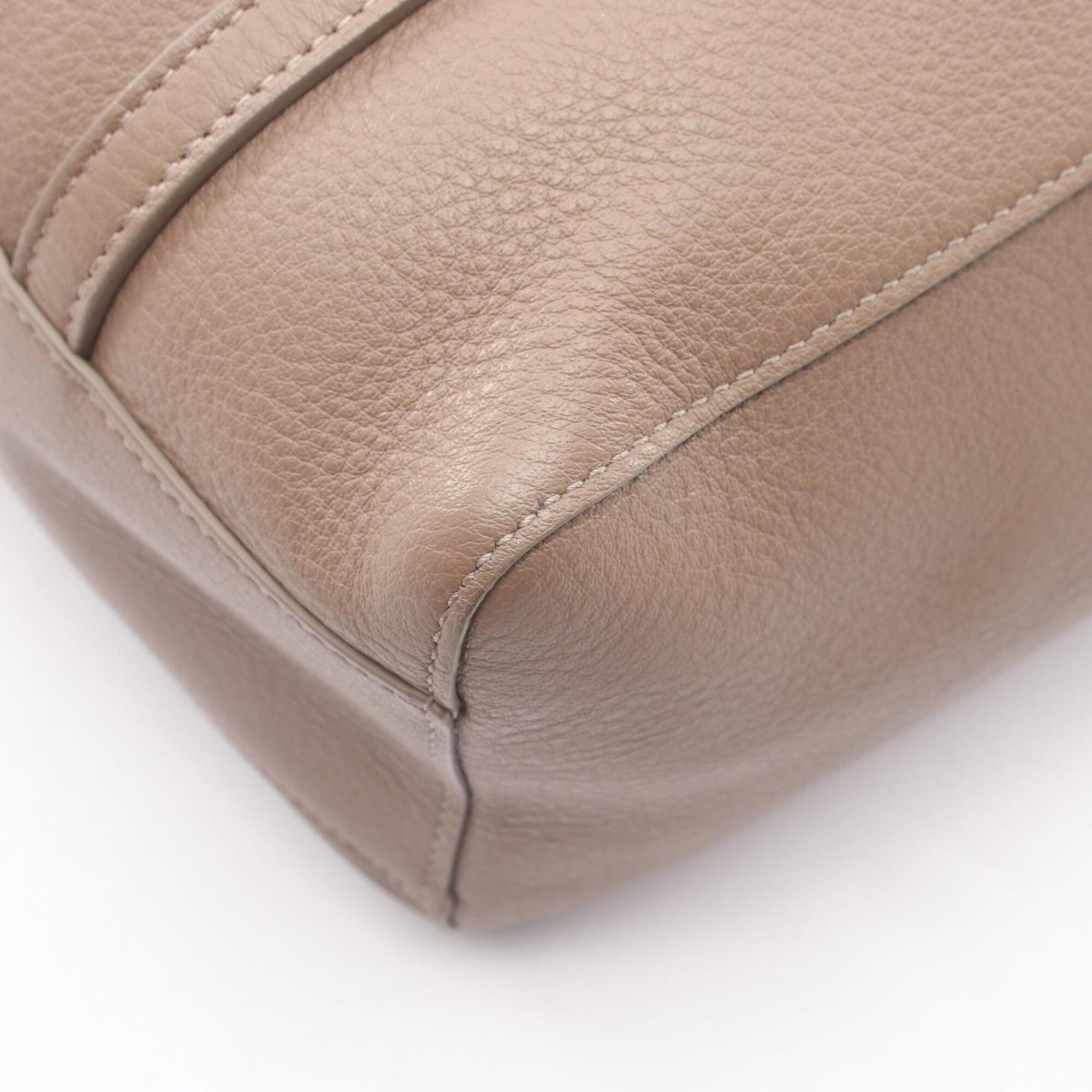 Balenciaga Beige Leather Handbag Tote Bag (Pre-Owned)