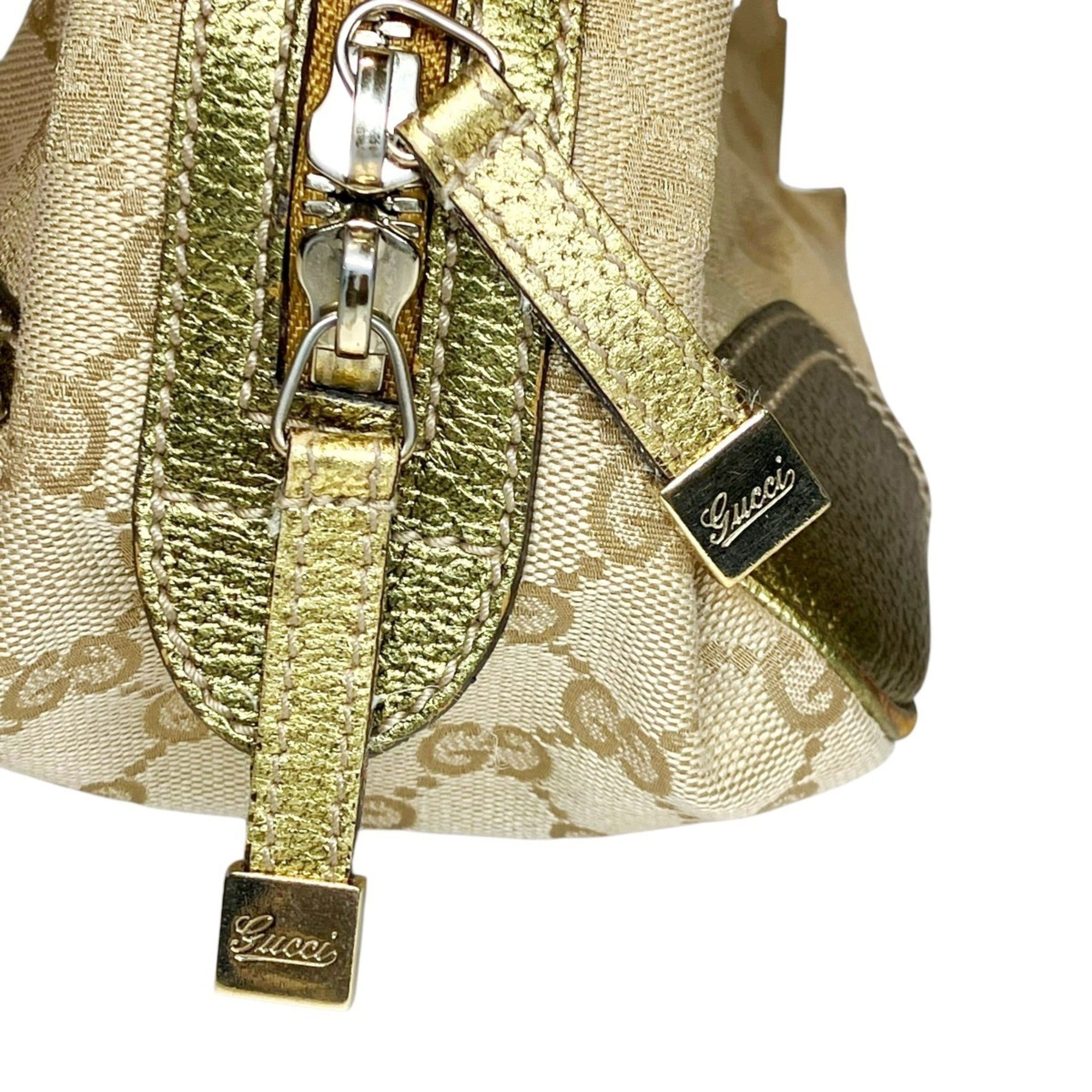 Gucci Brown Canvas Handbag (Pre-Owned)