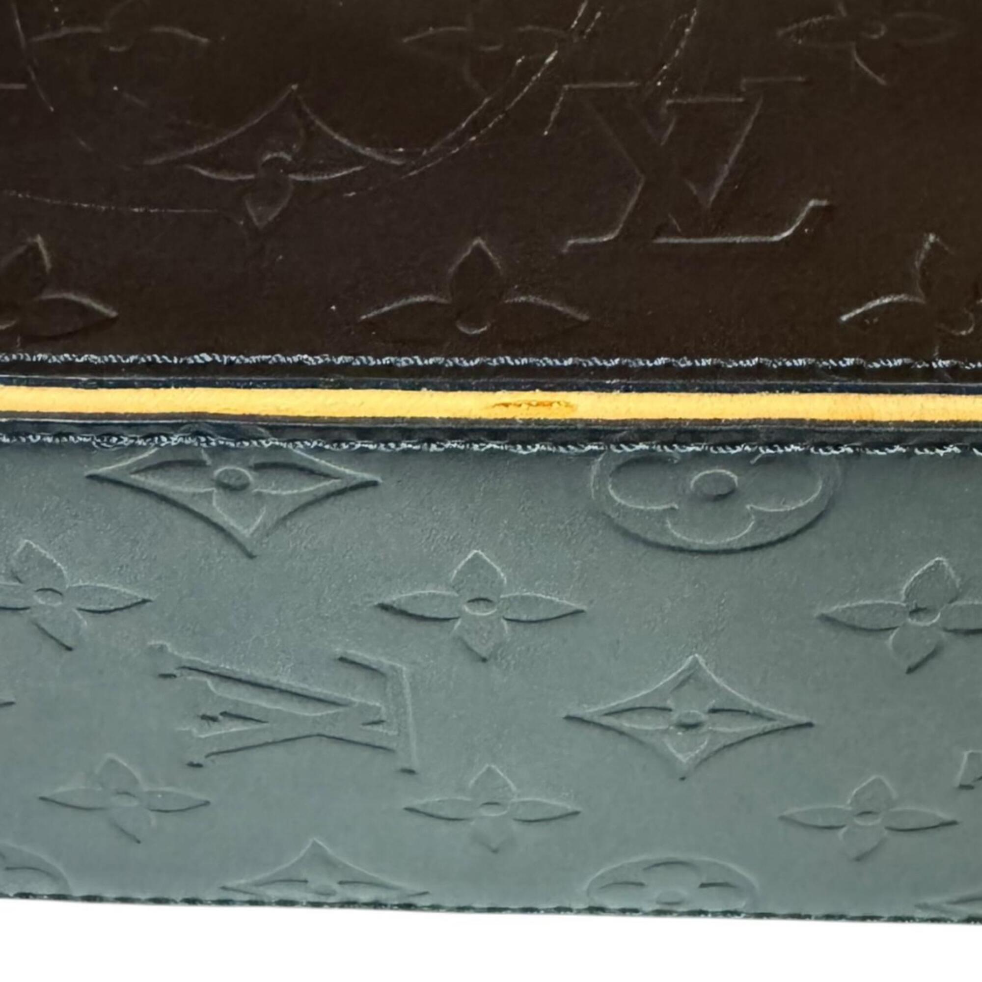 Louis Vuitton Gray Noir Monogram Mat Handbag (Pre-Owned)