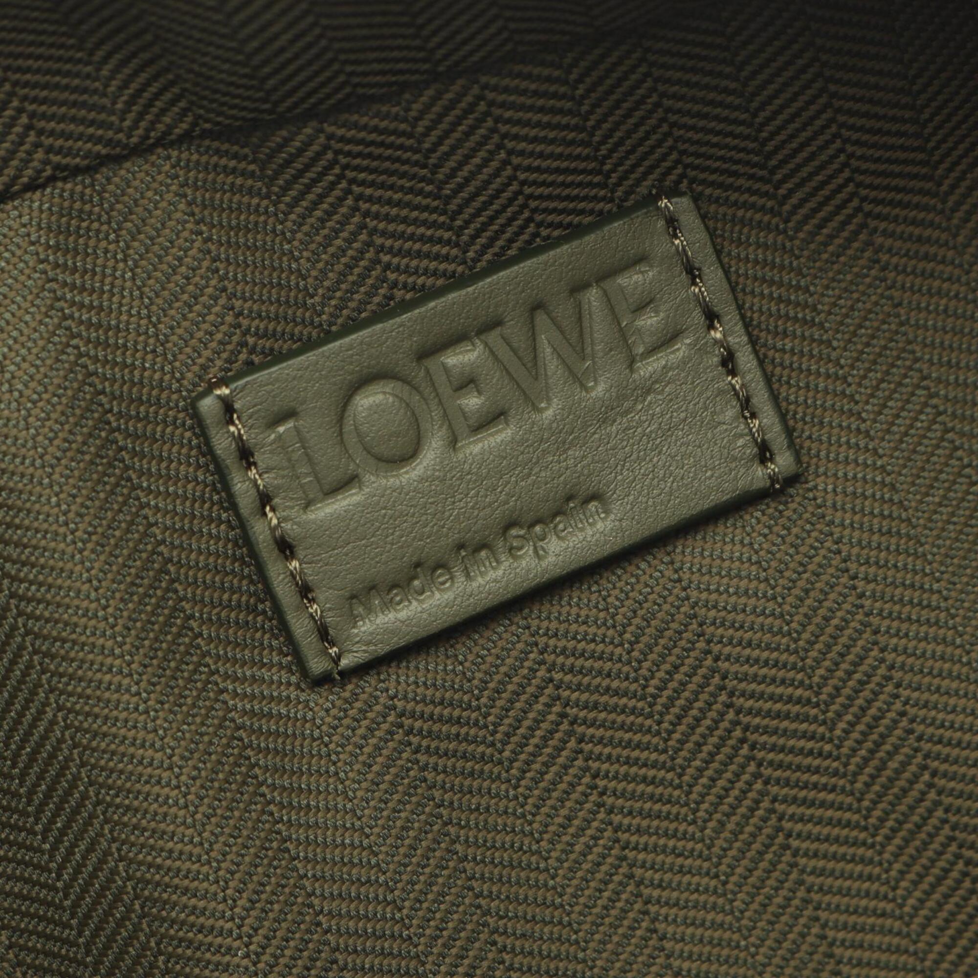 Loewe Khaki Leather Handbag Shoulder Bag (Pre-Owned)