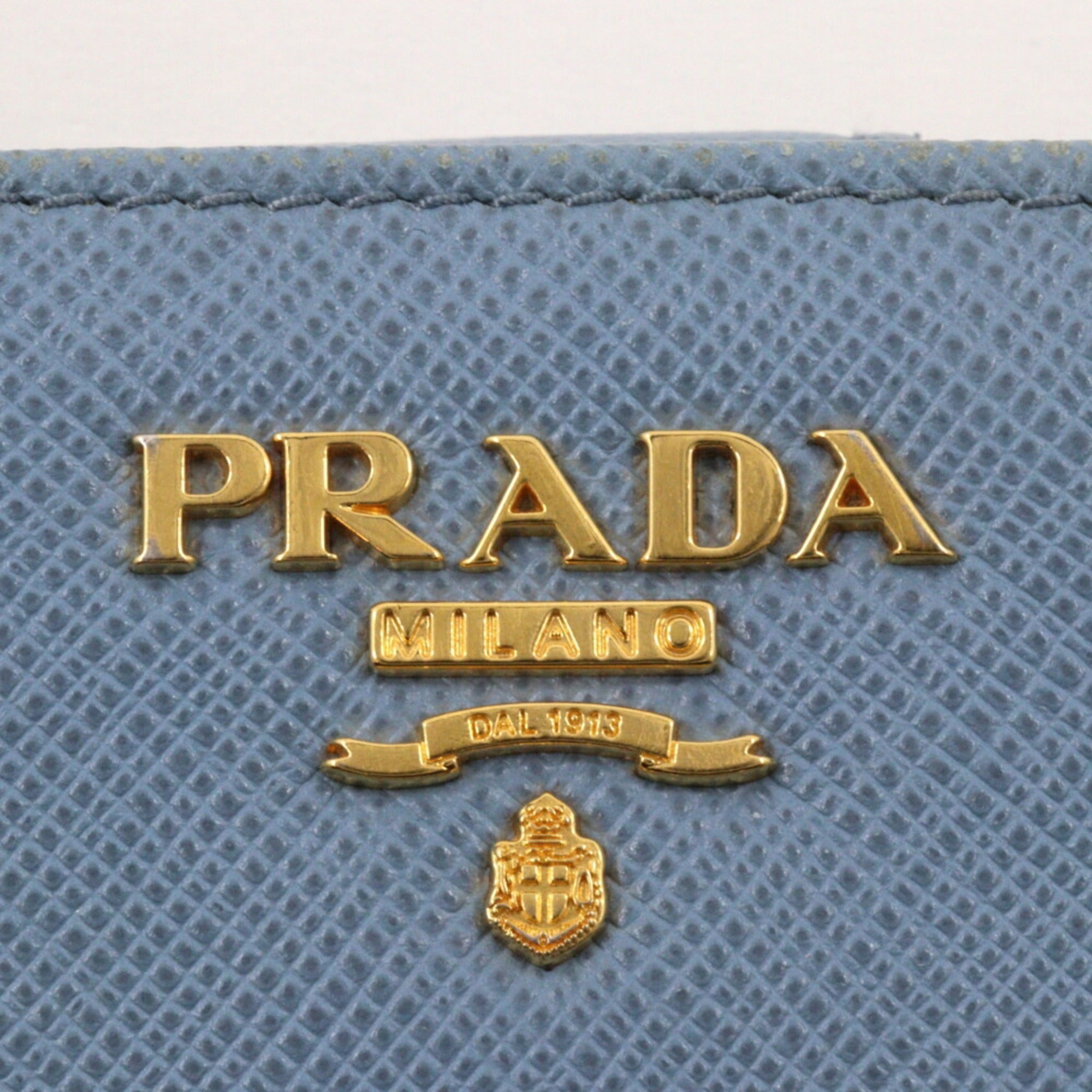 Prada Astrale Light Blue Saffiano Wallet (Bi-Fold) (Pre-Owned)