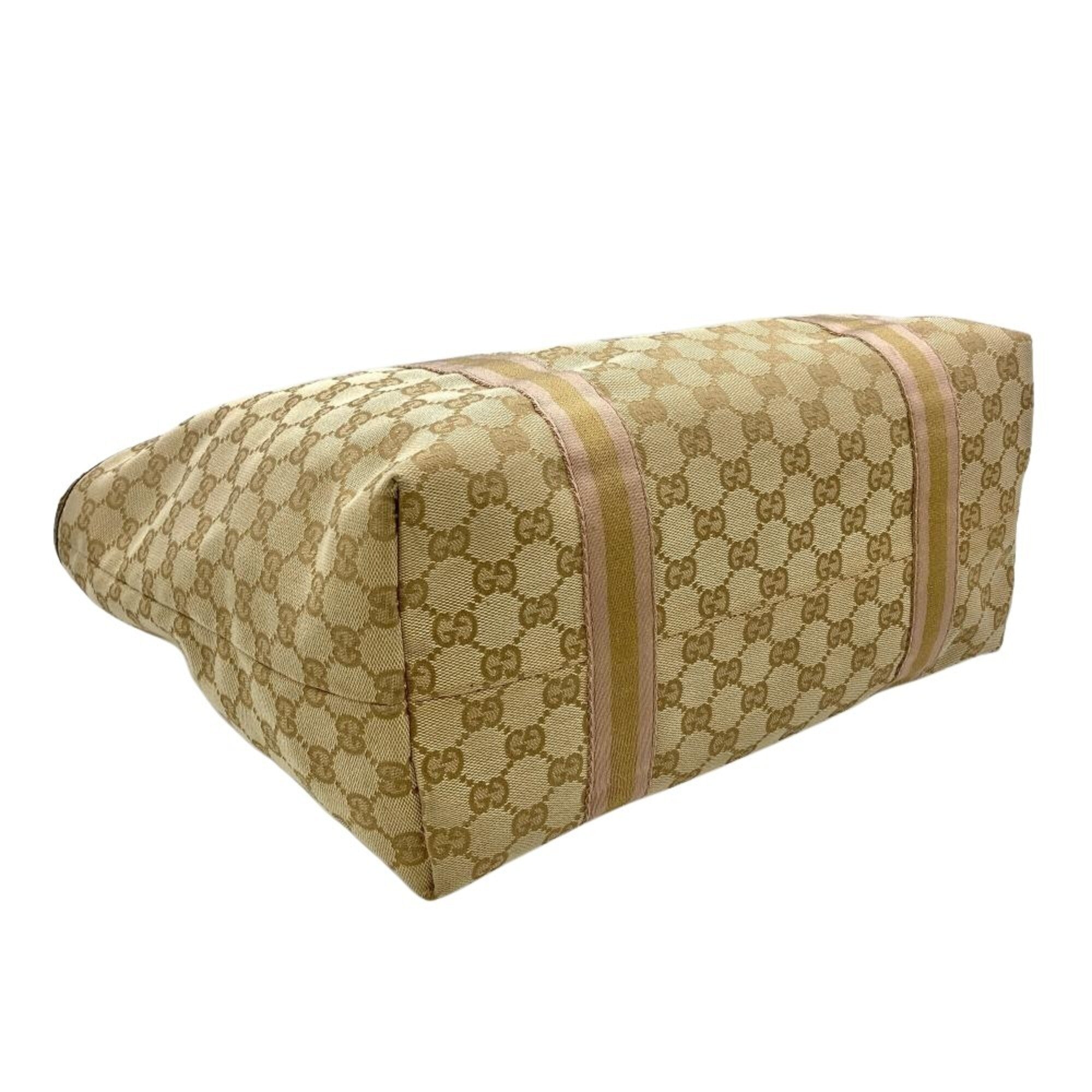 Gucci Beige Gg Canvas Tote Bag (Pre-Owned)