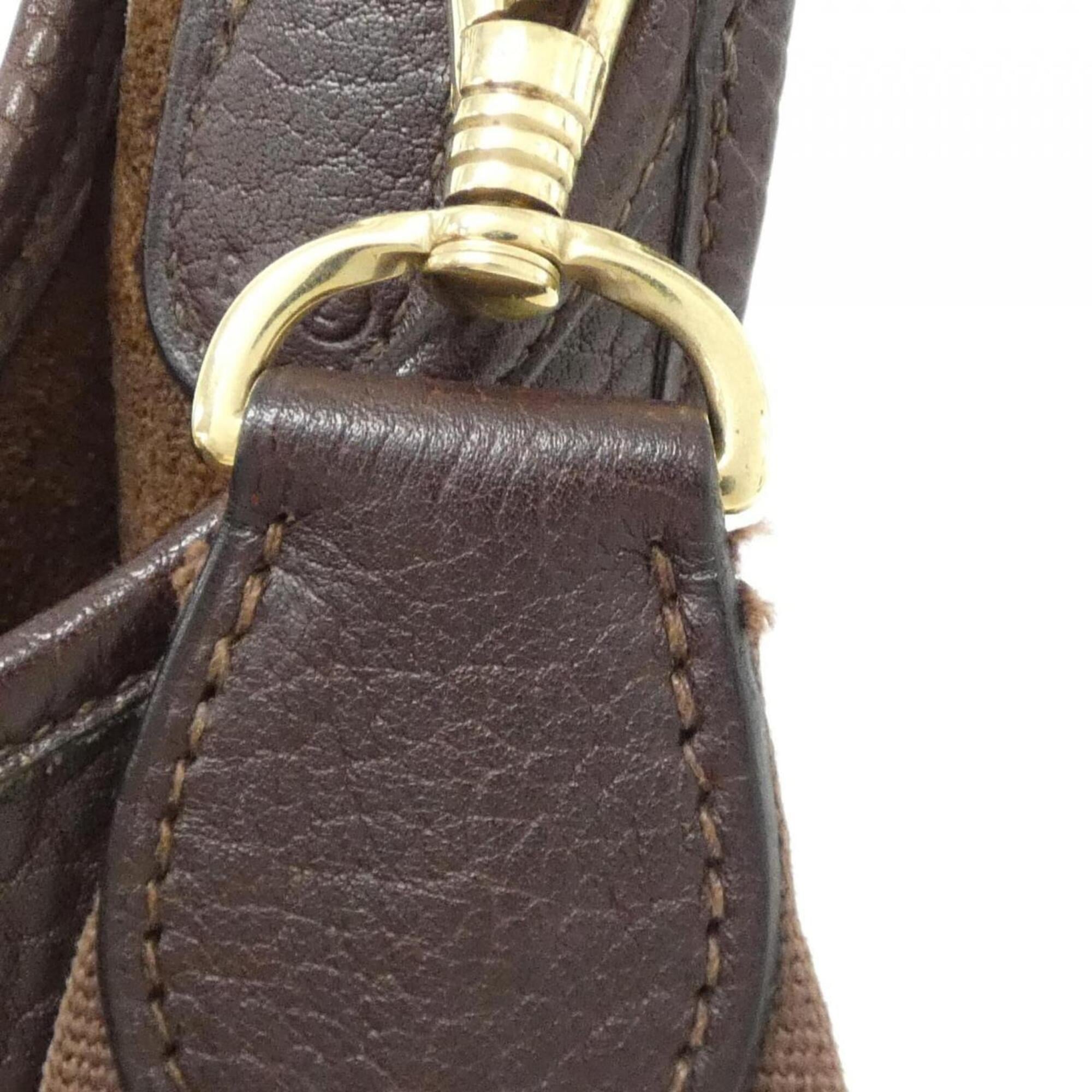 Hermes Evelyne Marron Fonce Fjord Leather Shoulder Bag (Pre-Owned)