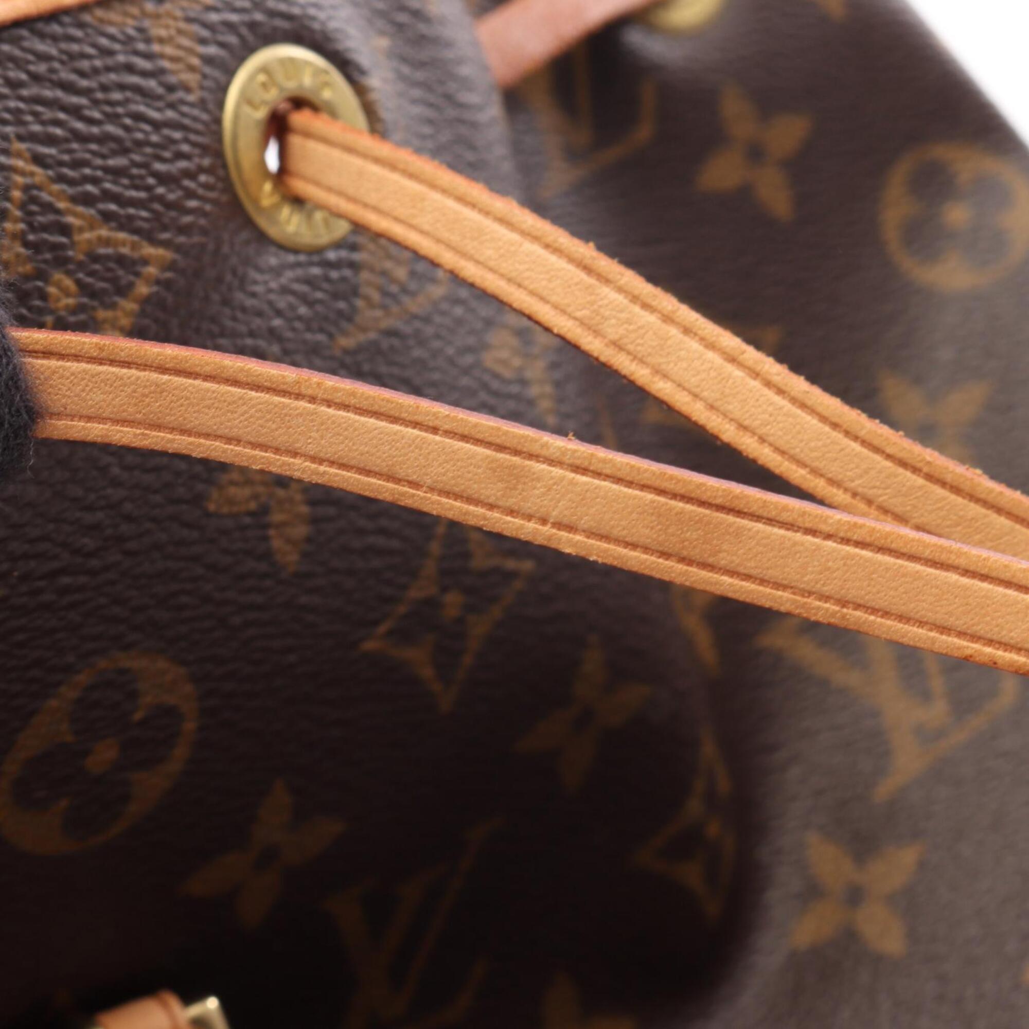 Louis Vuitton Brown Monogram Coated Canvas Leather Backpack (Pre-Owned)