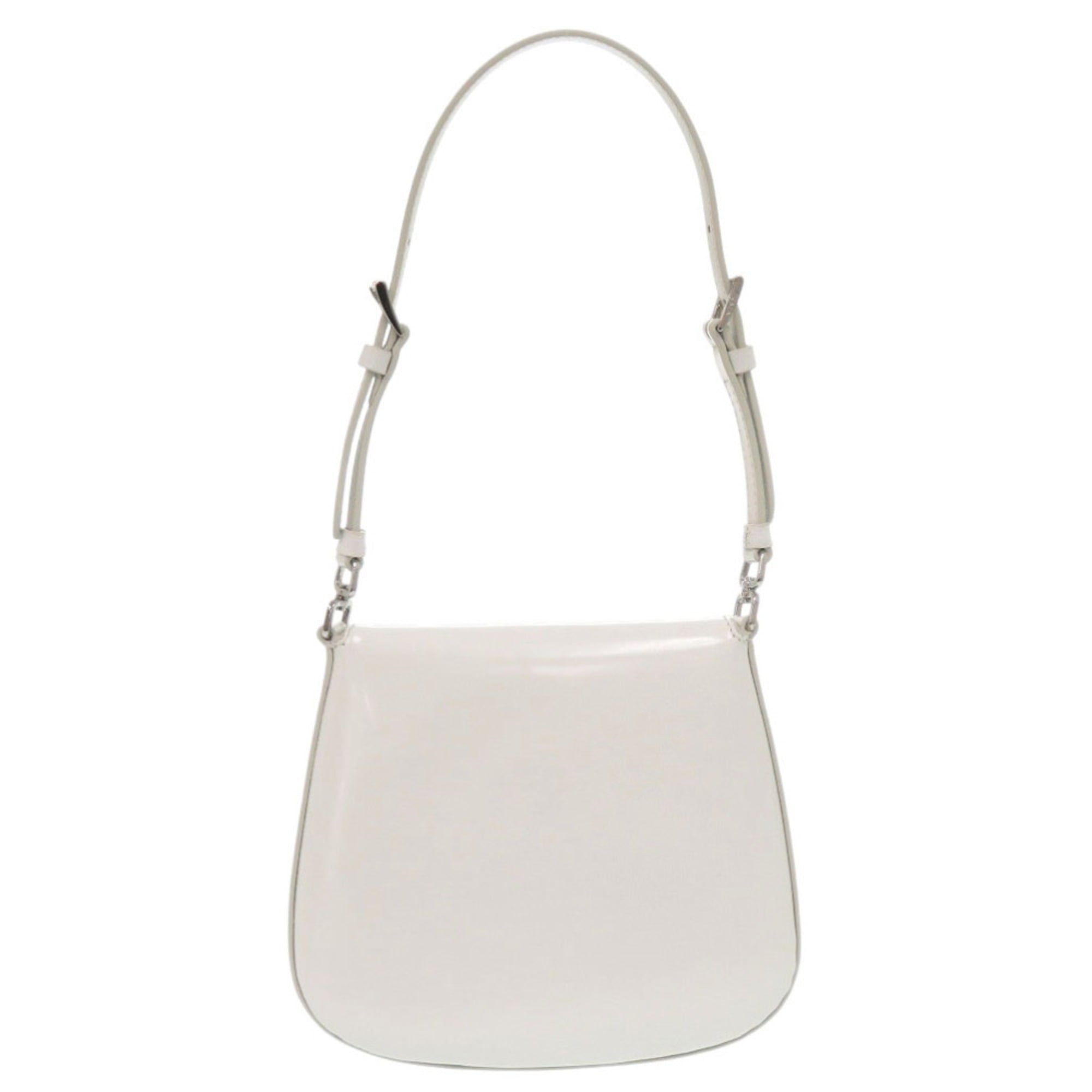 Prada White Leather Shoulder Bag (Pre-Owned)