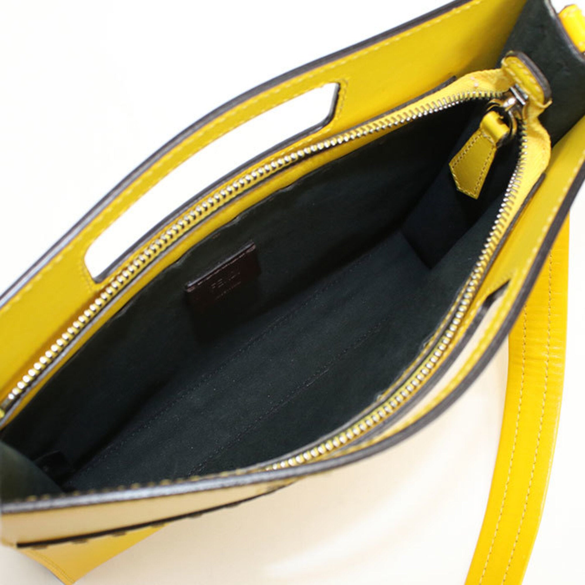 Fendi Yellow Leather Handbag (Pre-Owned)