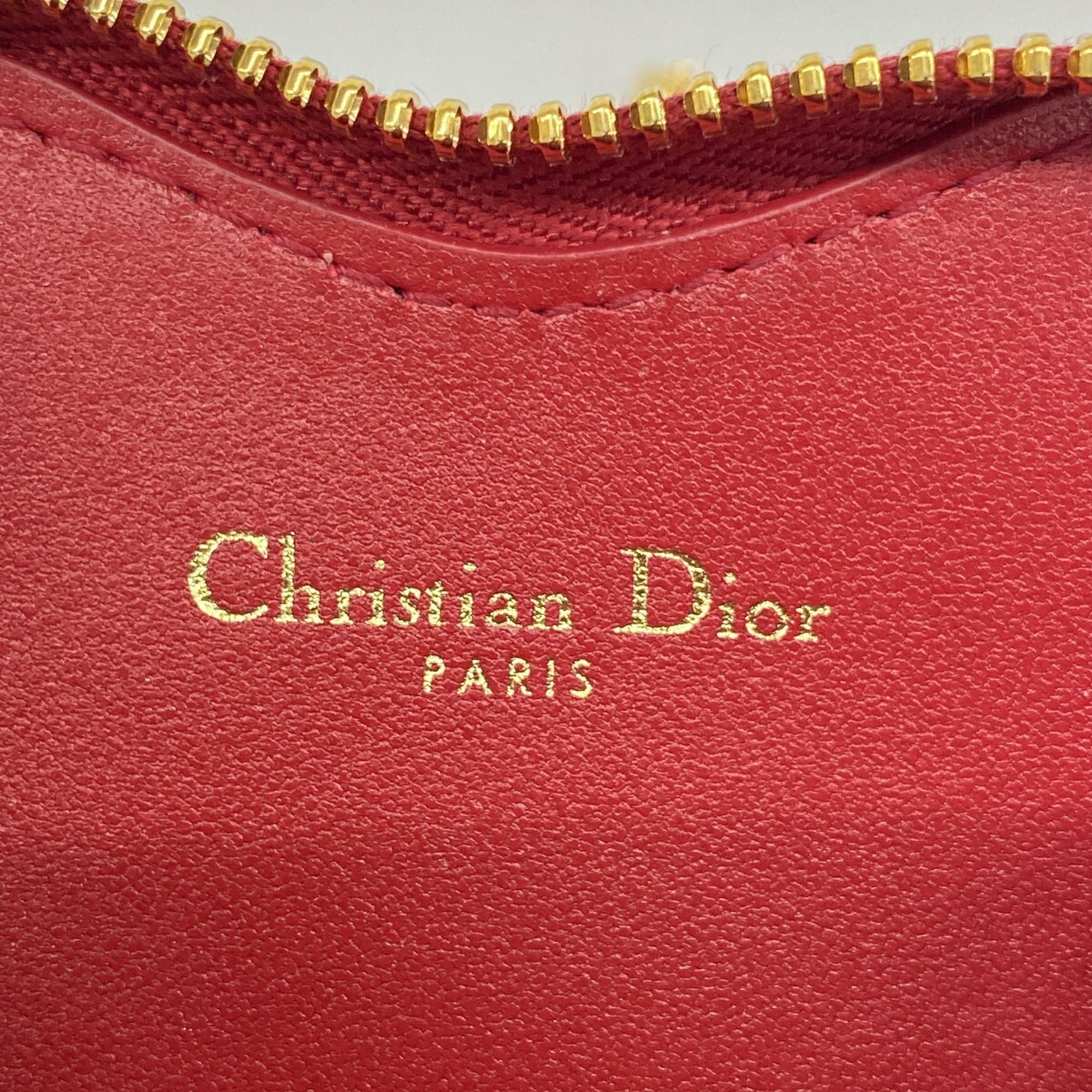 Christian Dior Red Color Leather Shoulder Bag (Pre-Owned)