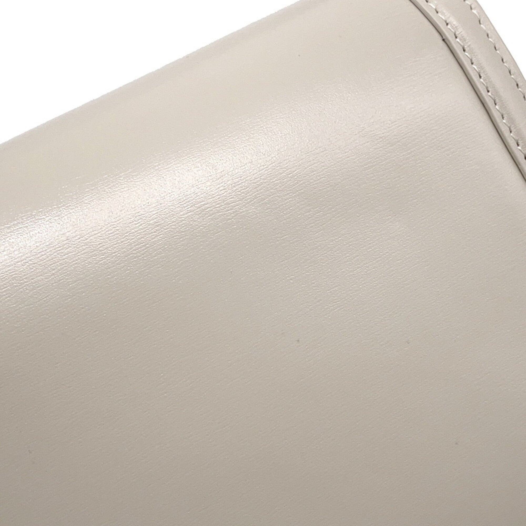 Saint Laurent Ivory White Leather Handbag Shoulder Bag (Pre-Owned)