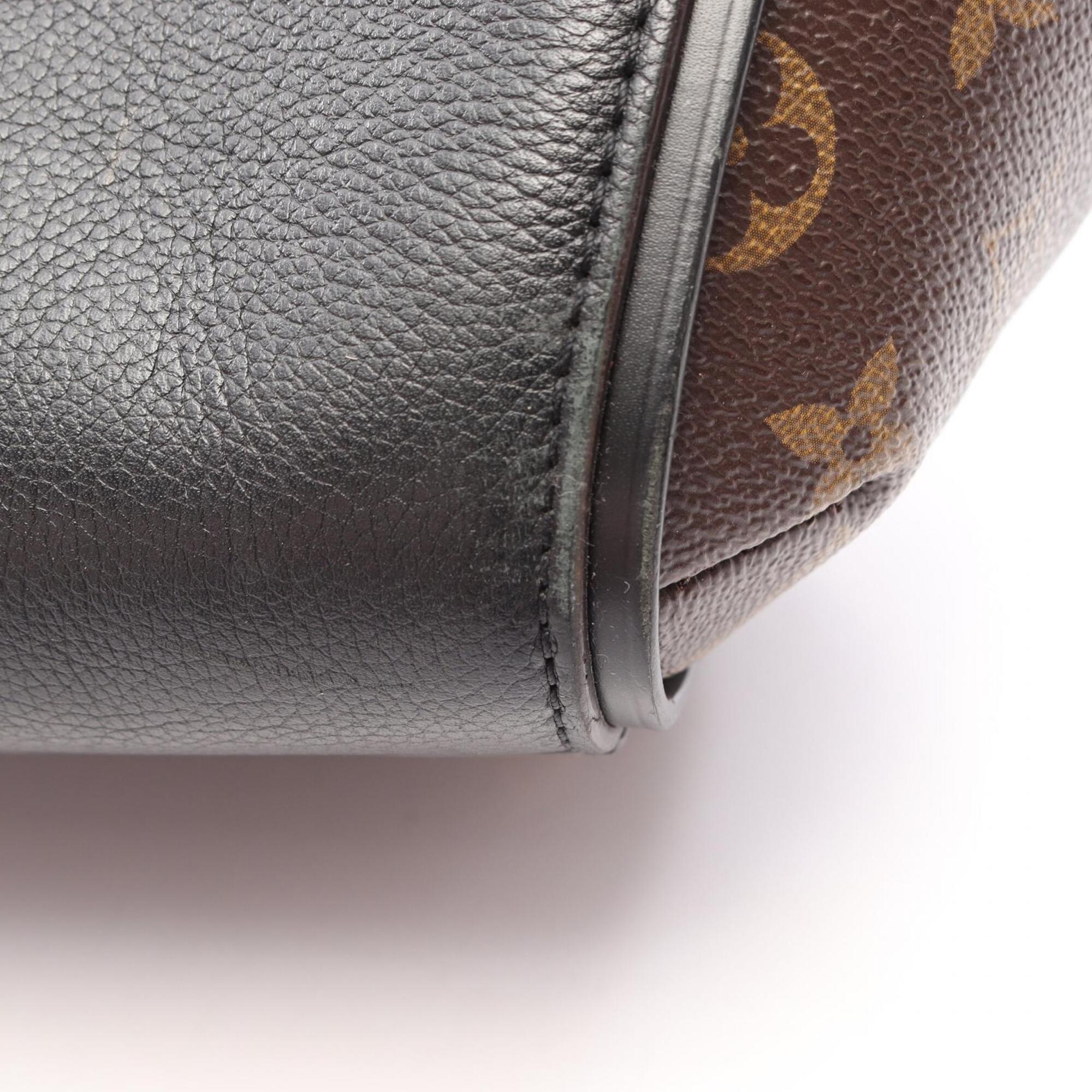 Louis Vuitton Black Brown Pvc Leather Handbag Tote Bag (Pre-Owned)