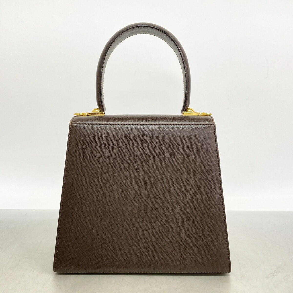 Salvatore Ferragamo Brown Leather Handbag (Pre-Owned)