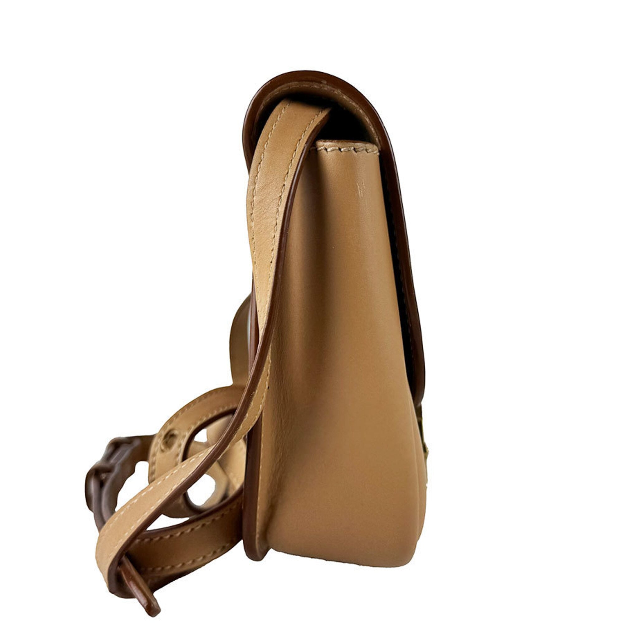 Saint Laurent Beige Leather Shoulder Bag (Pre-Owned)
