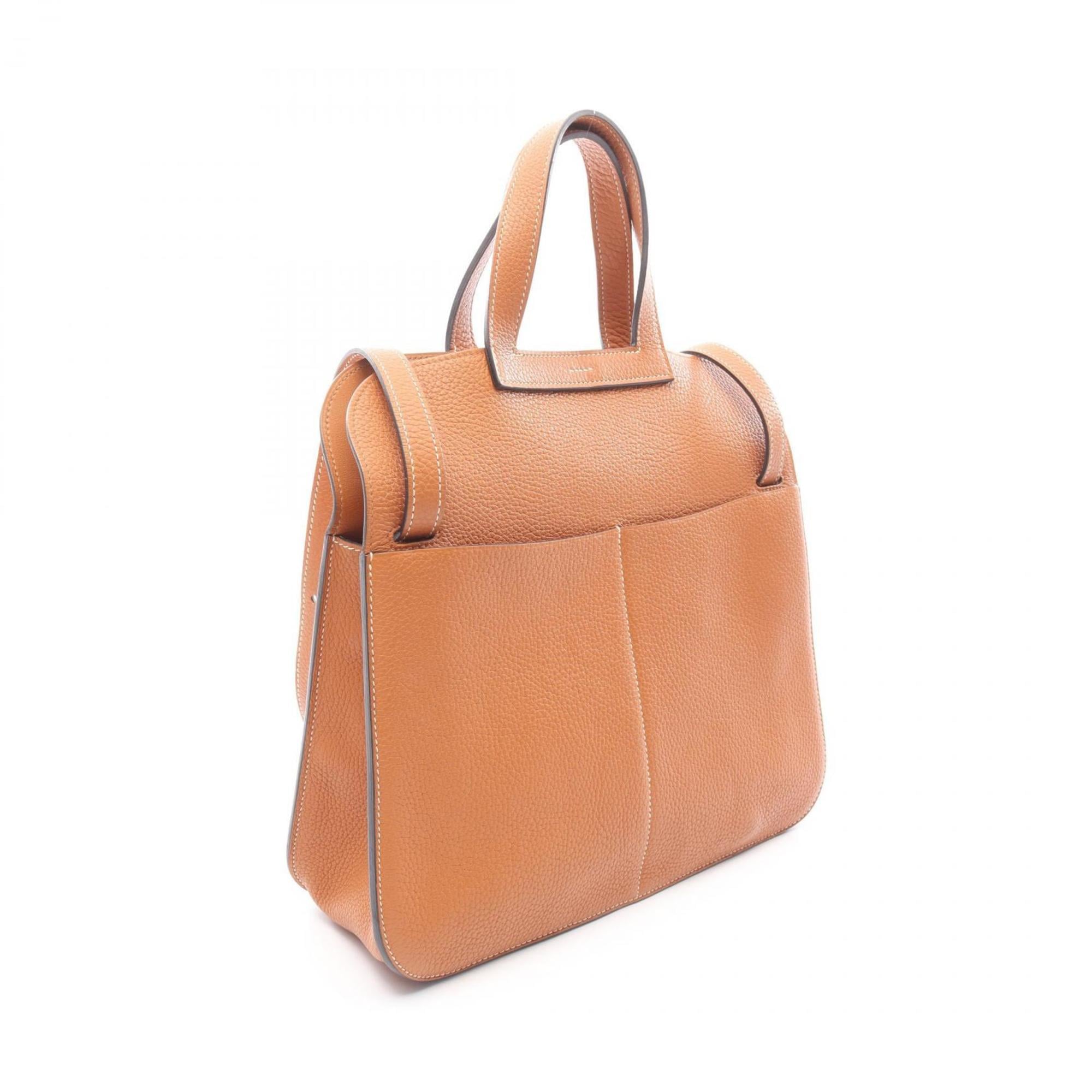 Hermes Alezan Brown Taurillon Clemence Leather Handbag (Pre-Owned)